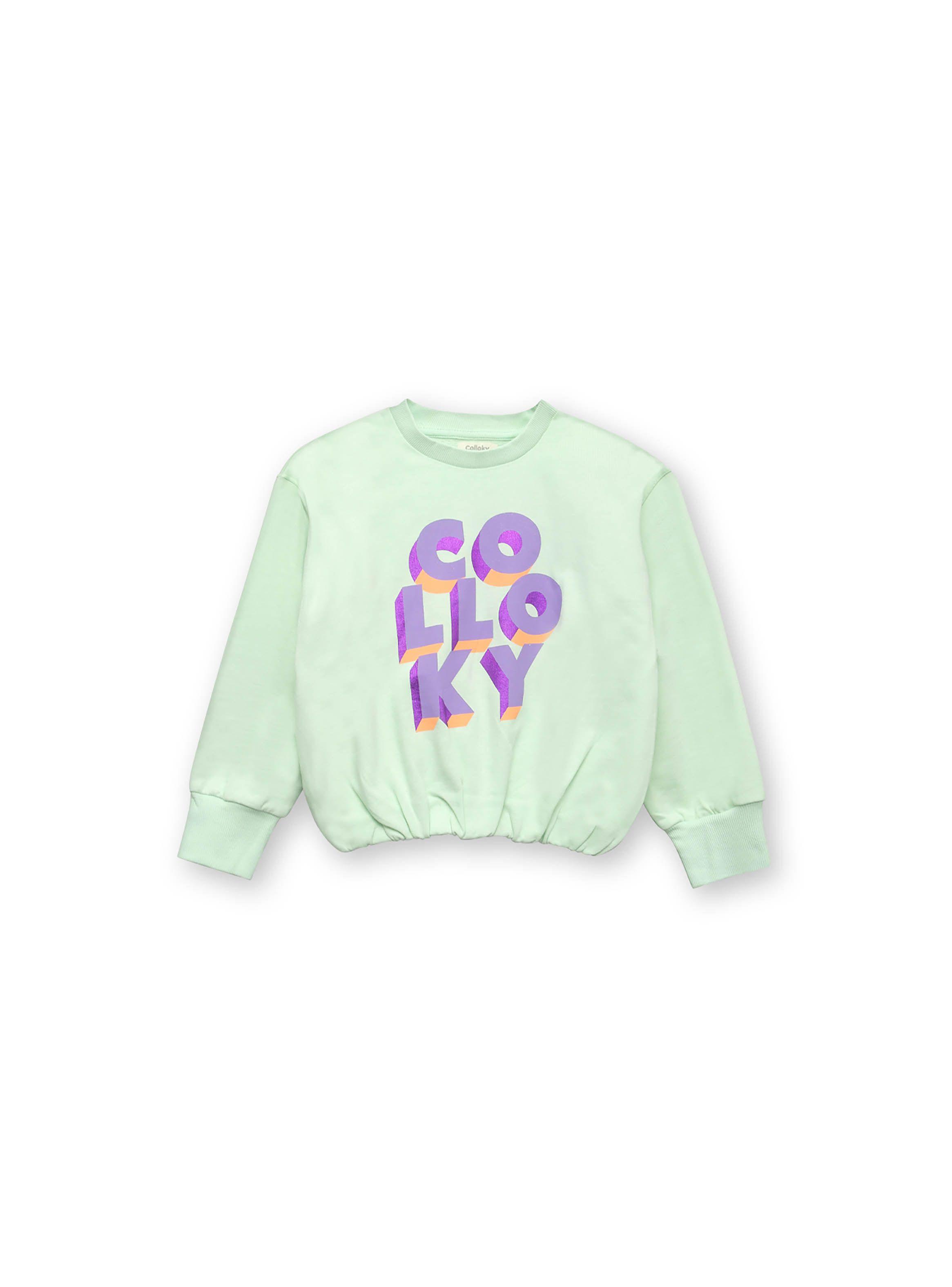 Polerón Niña Verde Claro (2 A 12 Años) Colloky-0