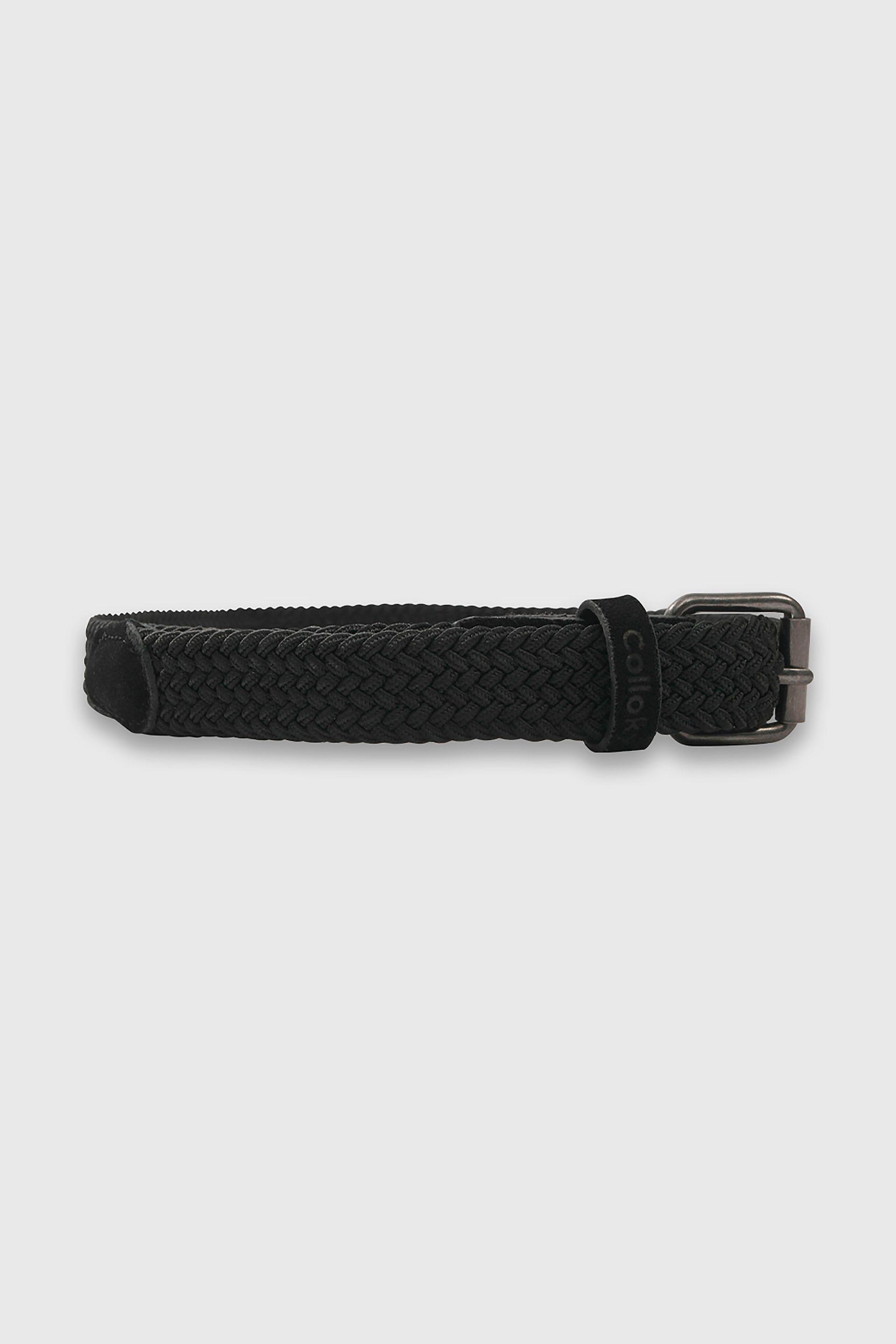 Cinturón Elasticado Negro de Tela unisex de 2 a 12 años-1