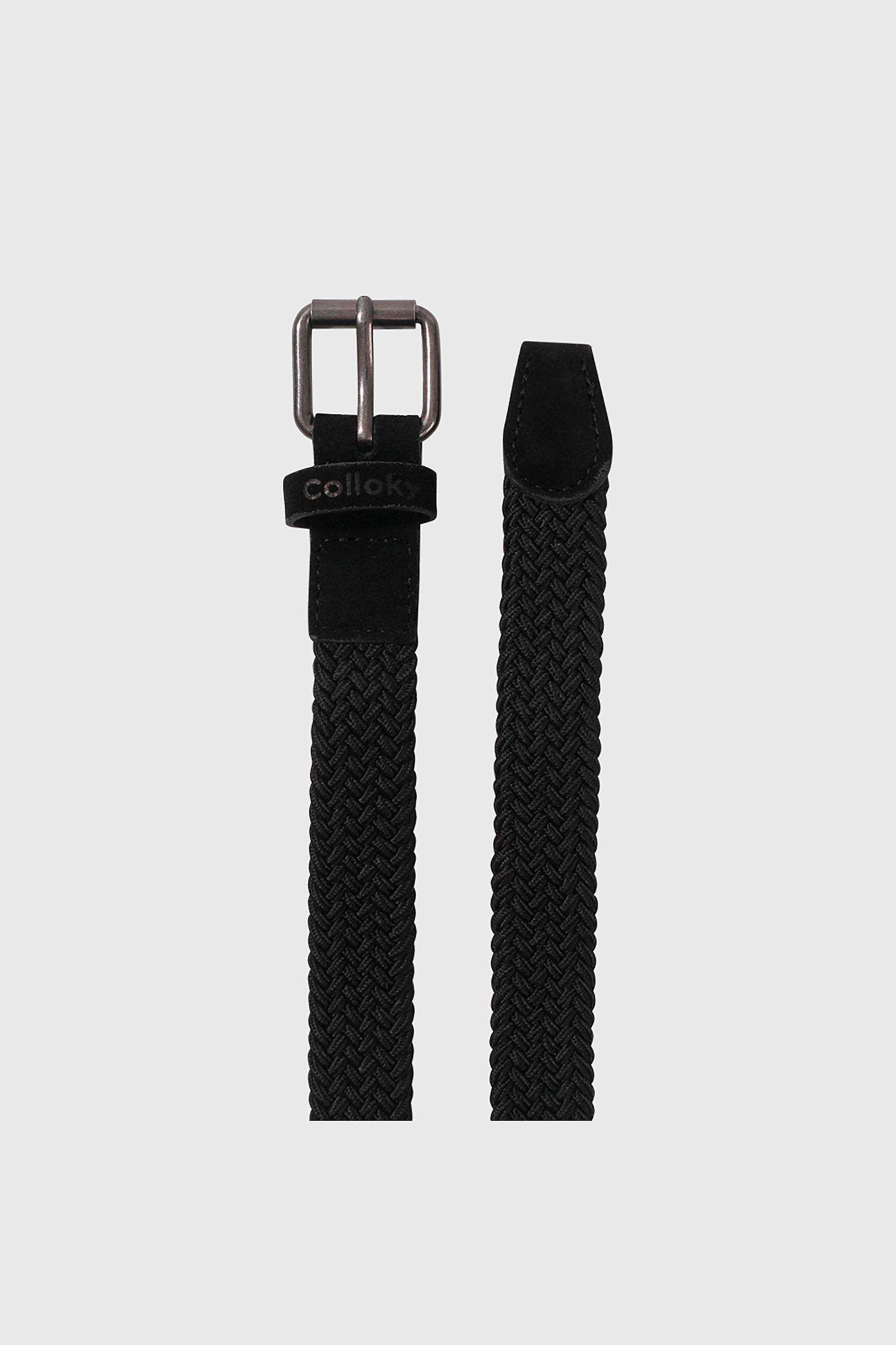 Cinturón Elasticado Negro de Tela unisex de 2 a 12 años-2