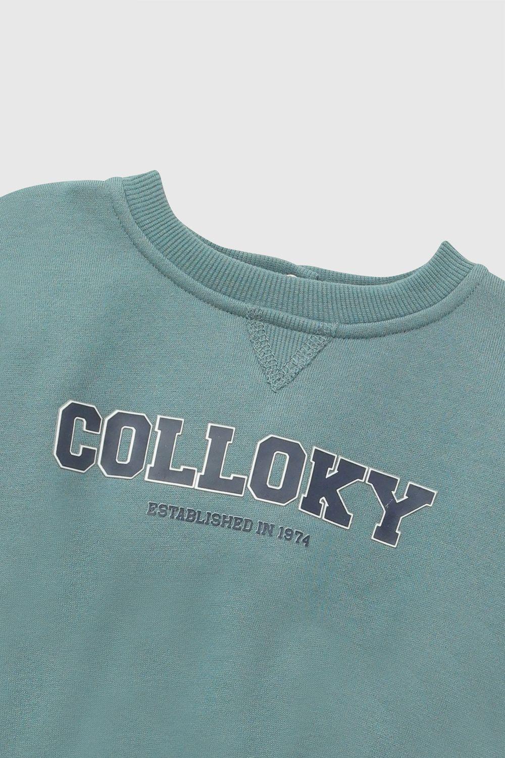 Poleron Colloky Verde Niño 6-9M a 4-5A-2
