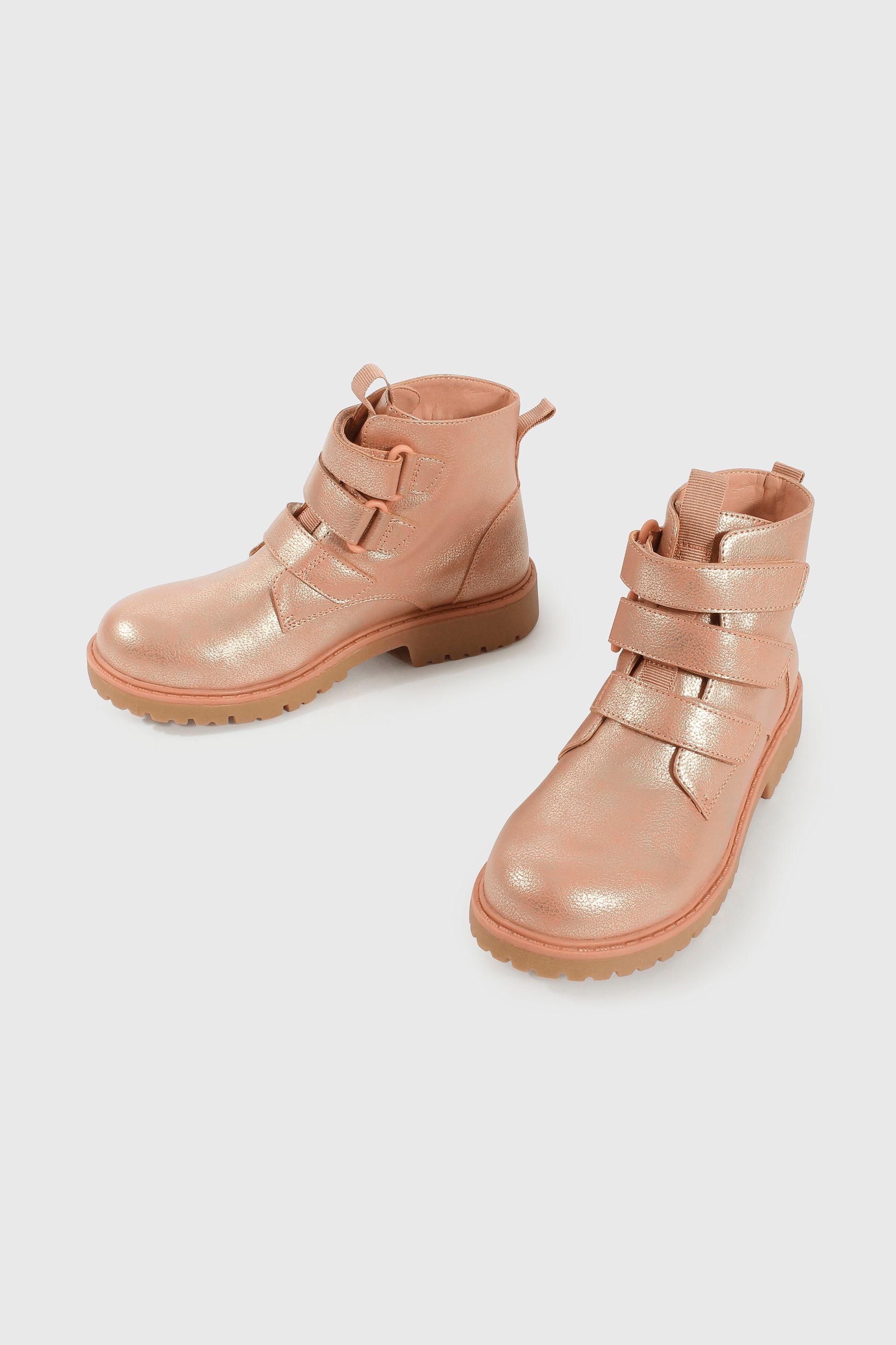 Bootie de Niña Rosado Caña Media Capellada-3