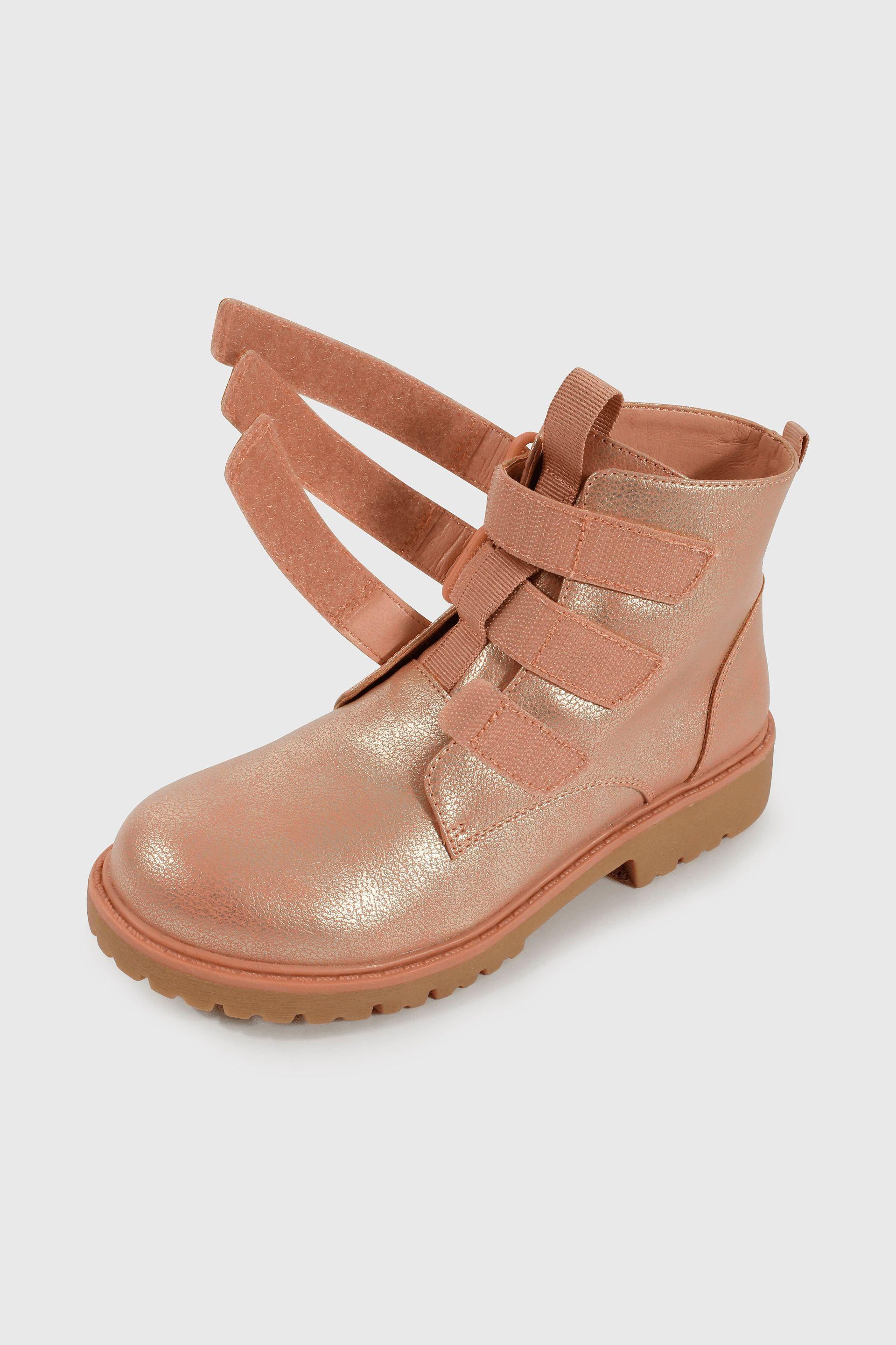 Bootie de Niña Rosado Caña Media Capellada-5