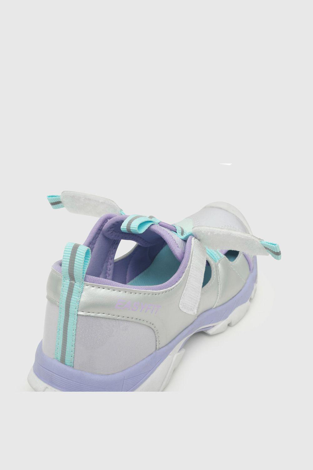 Sandalia De Niñas Outdoor Calce Fácil Gray / Gris (28 A 38)-4