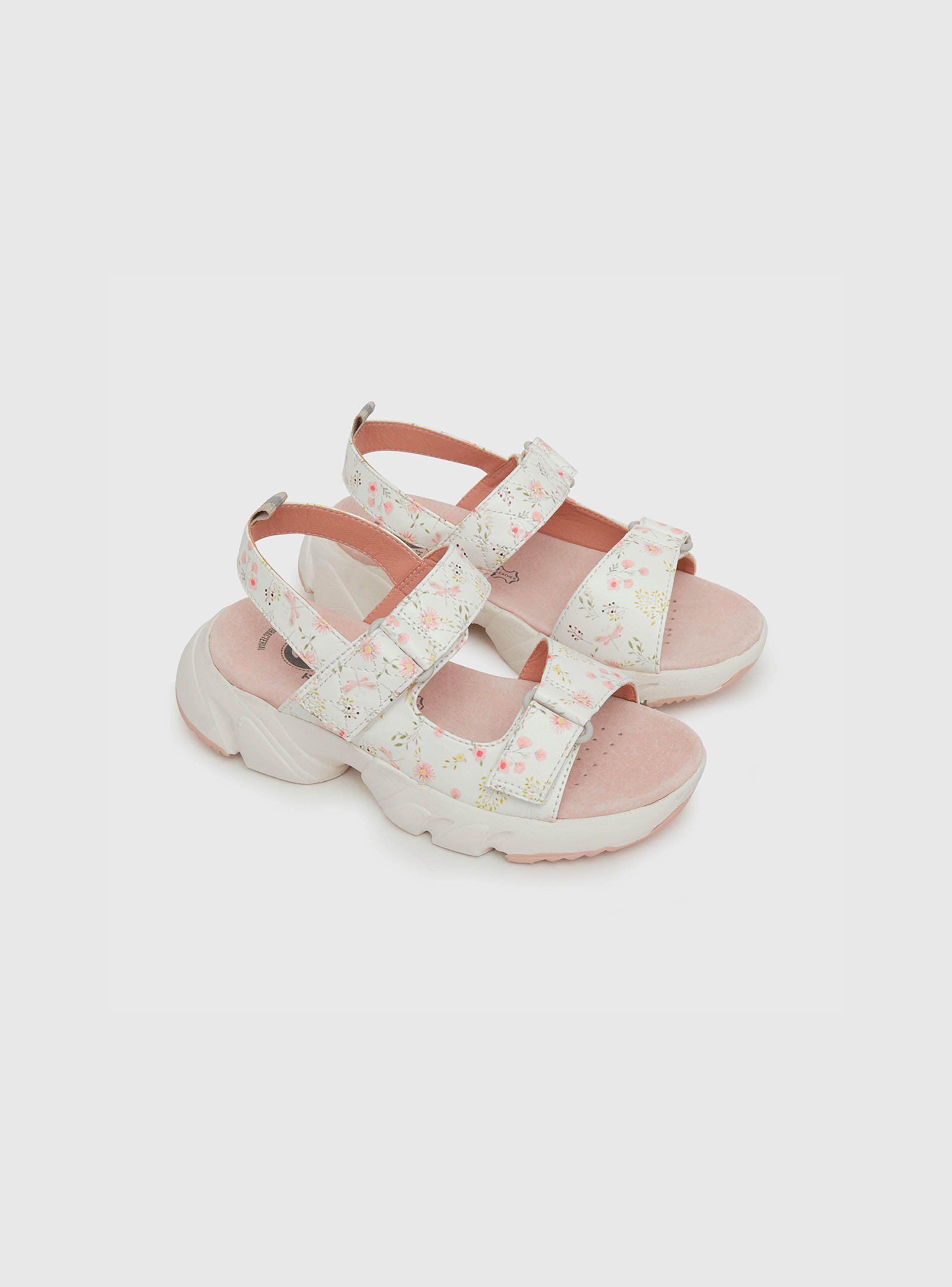 Sandalia Niña Hebilla Velcro Blanco (28 A 36) Colloky-0