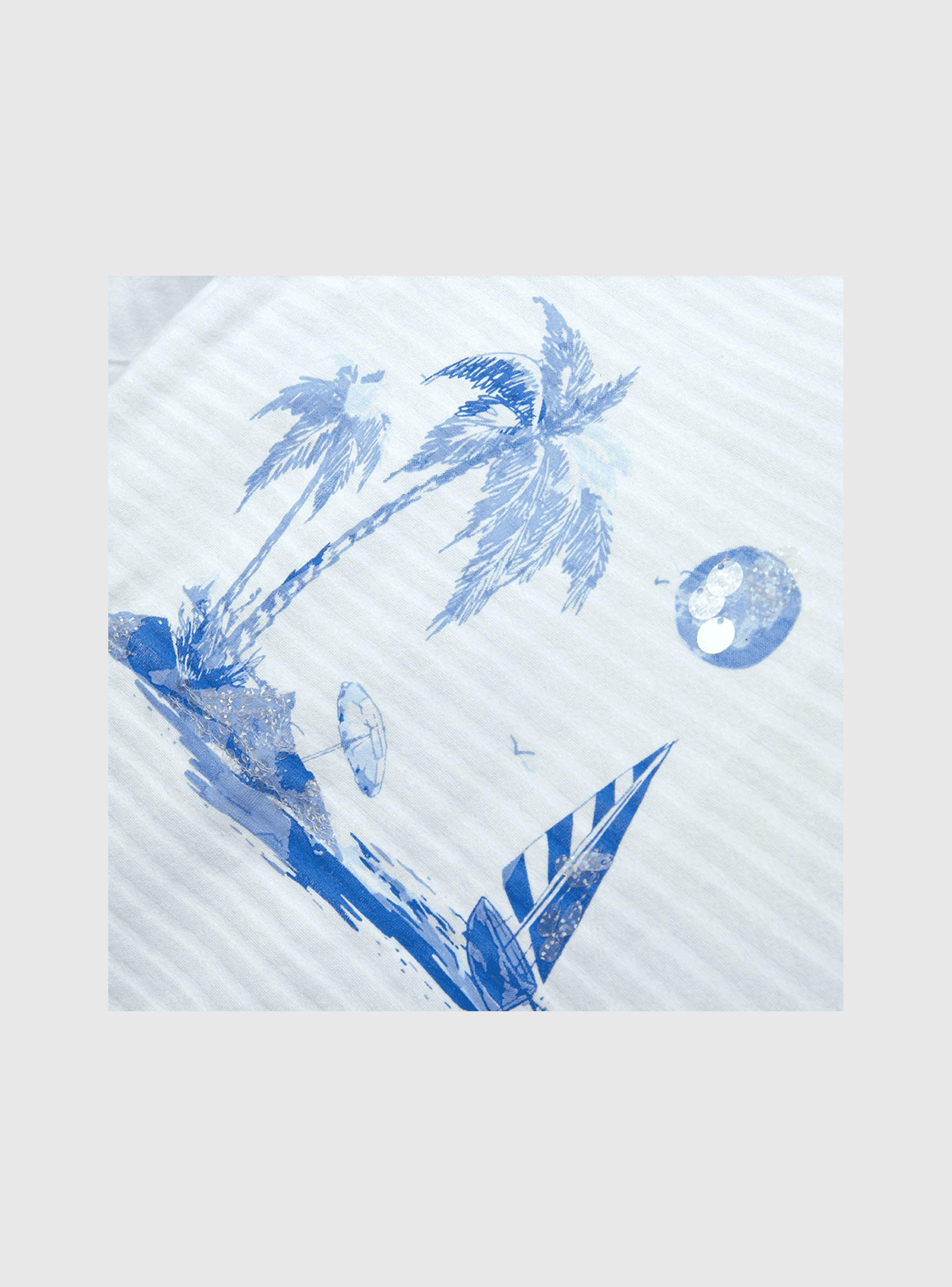 Polera De Niña Beach Blanco (2 A 12 Años) Colloky-2