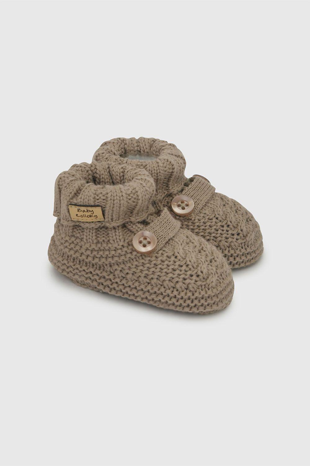 Zapato Tejido Niño Cafe 8376 Colloky-0
