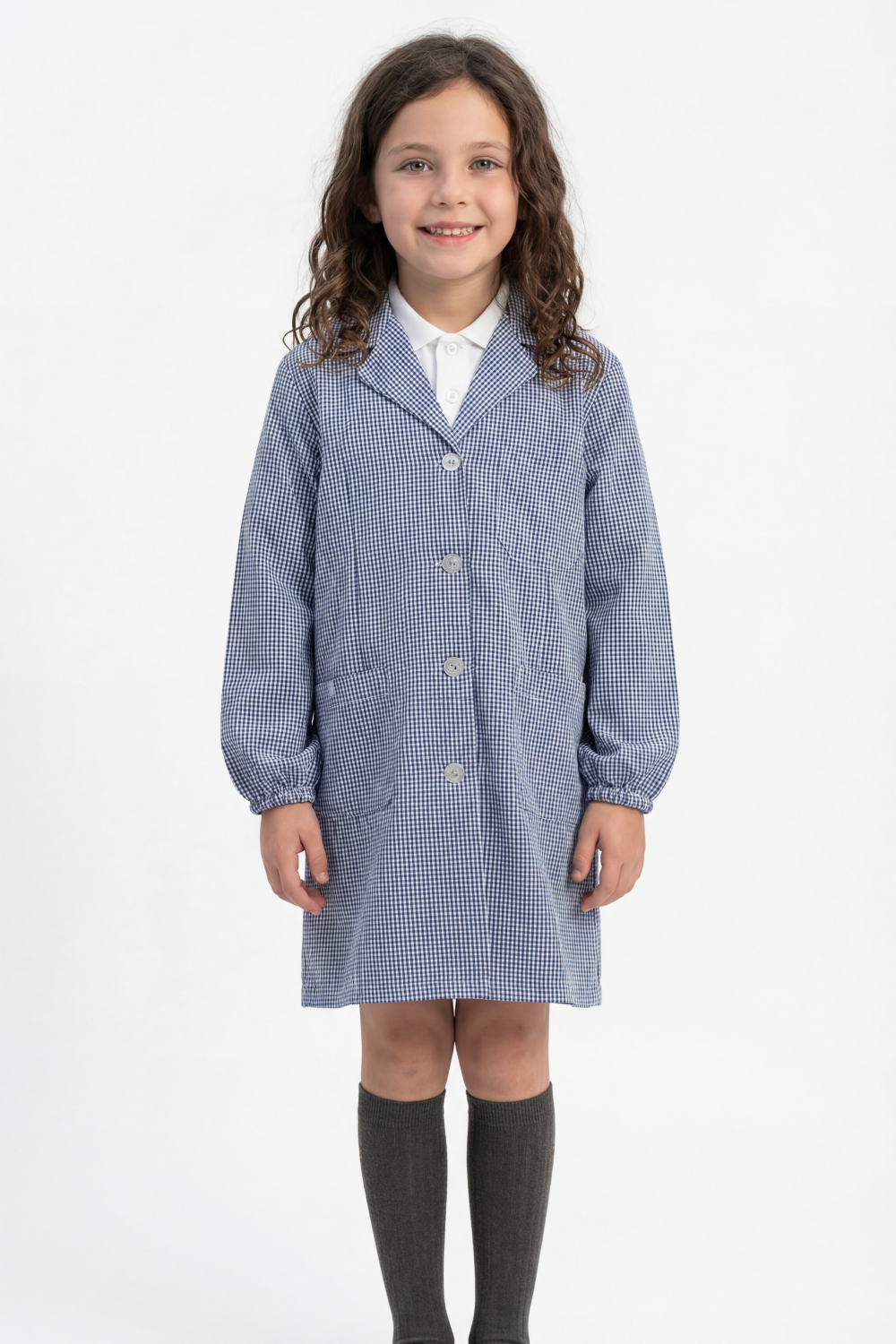 Delantal Escolar Azul Niña 7315 Colloky-2
