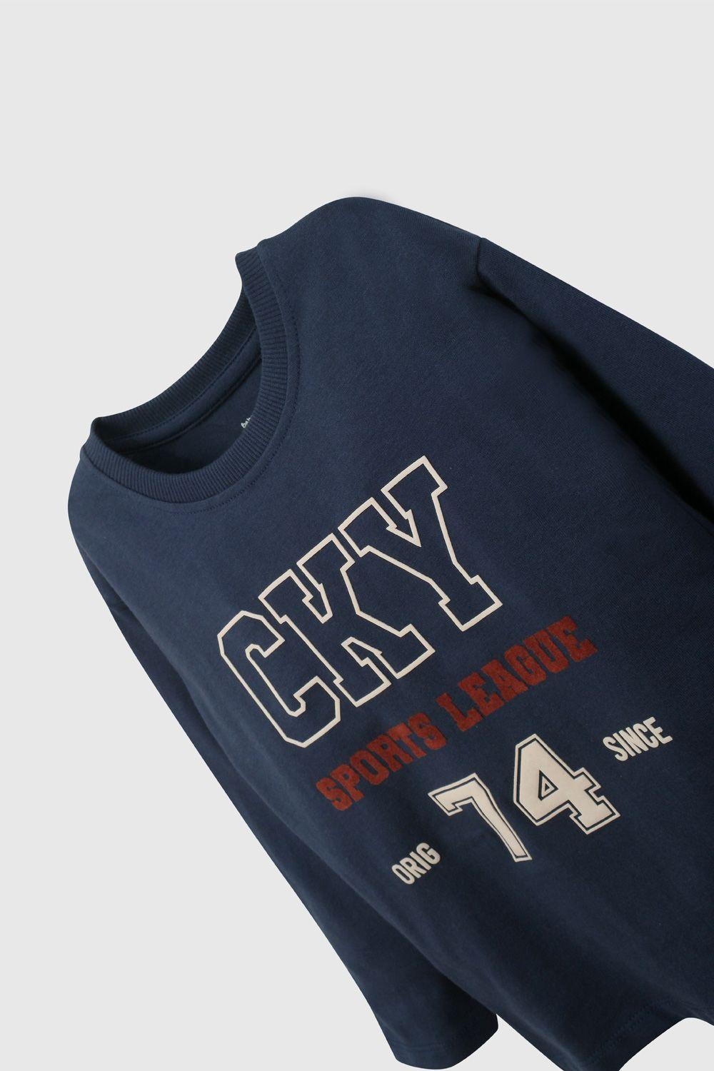 Polera Azul Colloky De Niño POJE7557V26-2