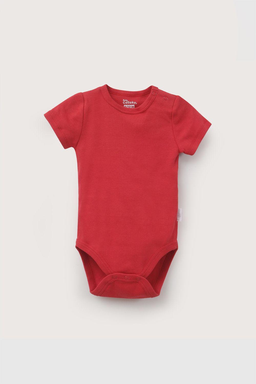 Set Body Frutillas Rib Rojo Niña 0-3M a 11/2-2A Colloky-3