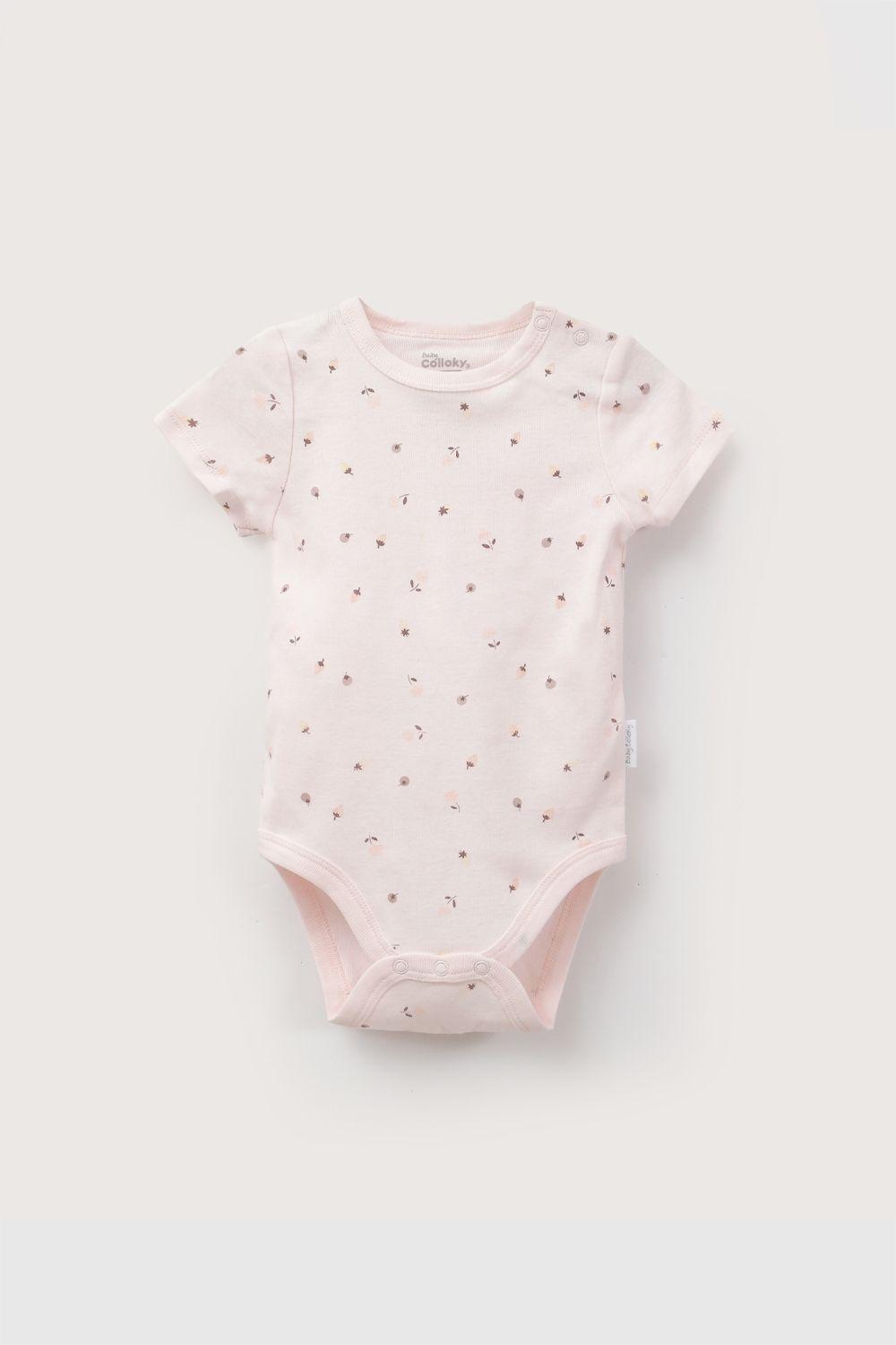 Set Body Frutillas Rib Rojo Niña 0-3M a 11/2-2A Colloky-4