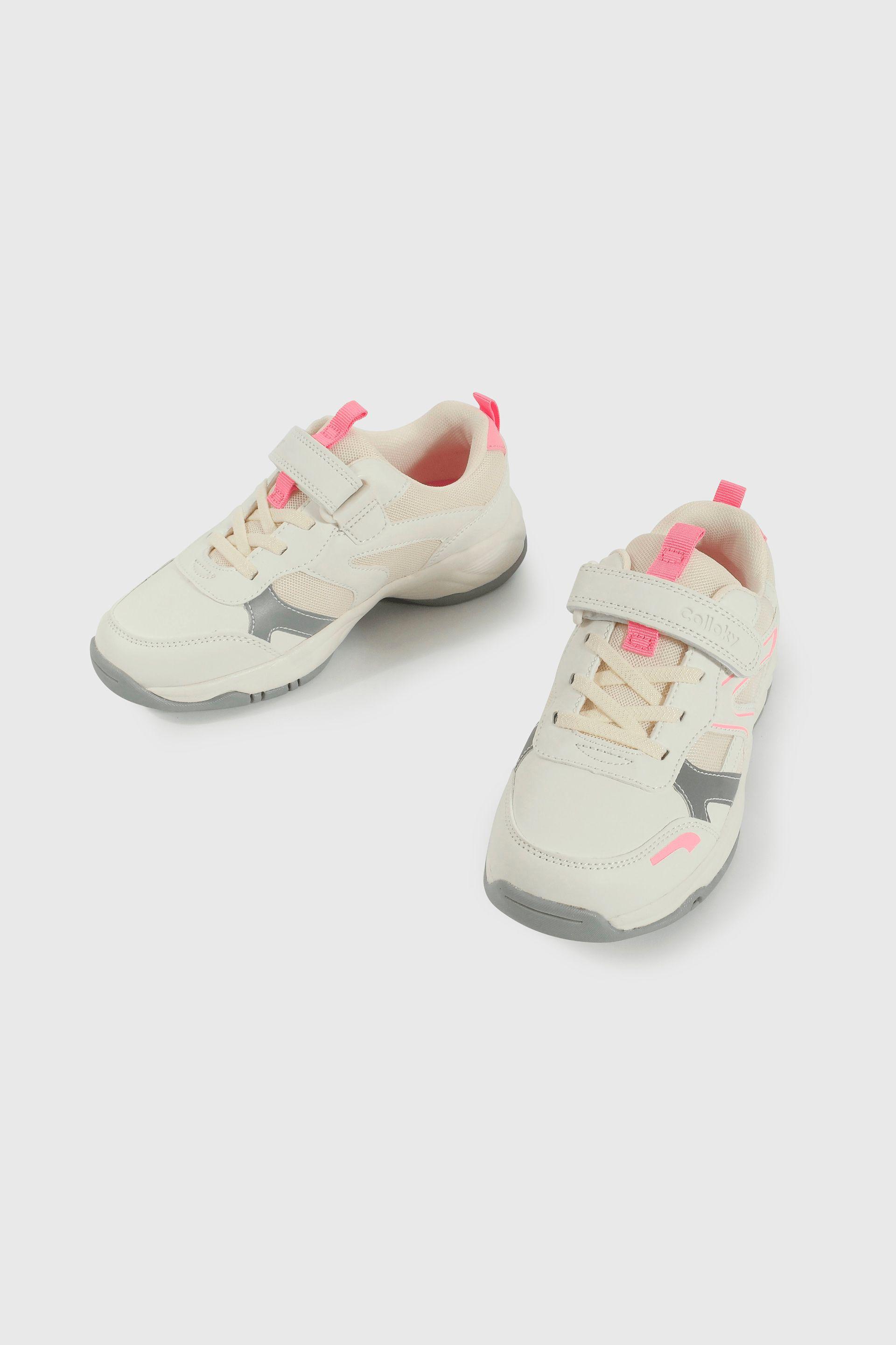 Zapatilla Colloky Lifestyle de Niña Blanco Caña Baja-3