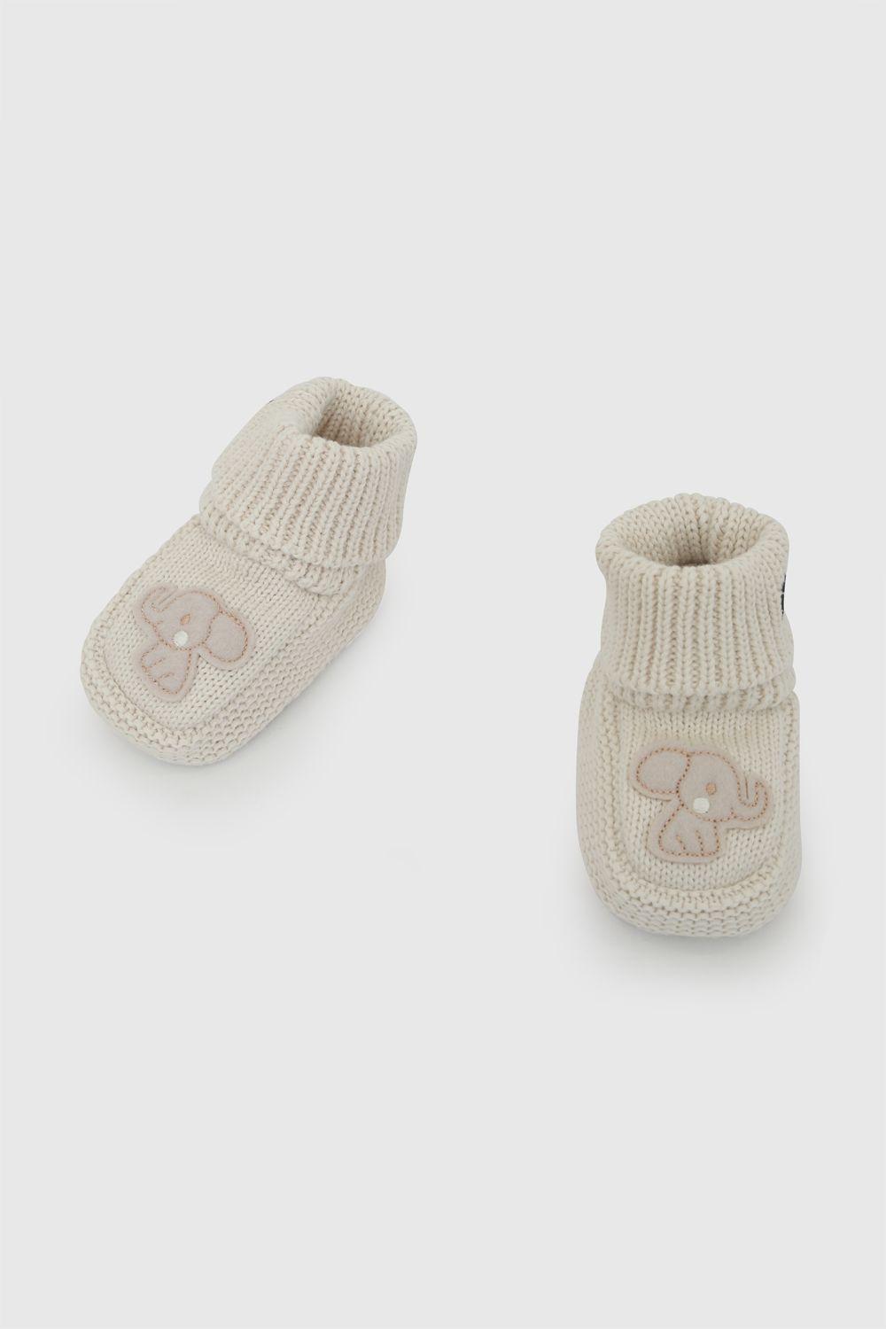 Zapato tejido niña bebe blanco 0/6m - 6/12m-3