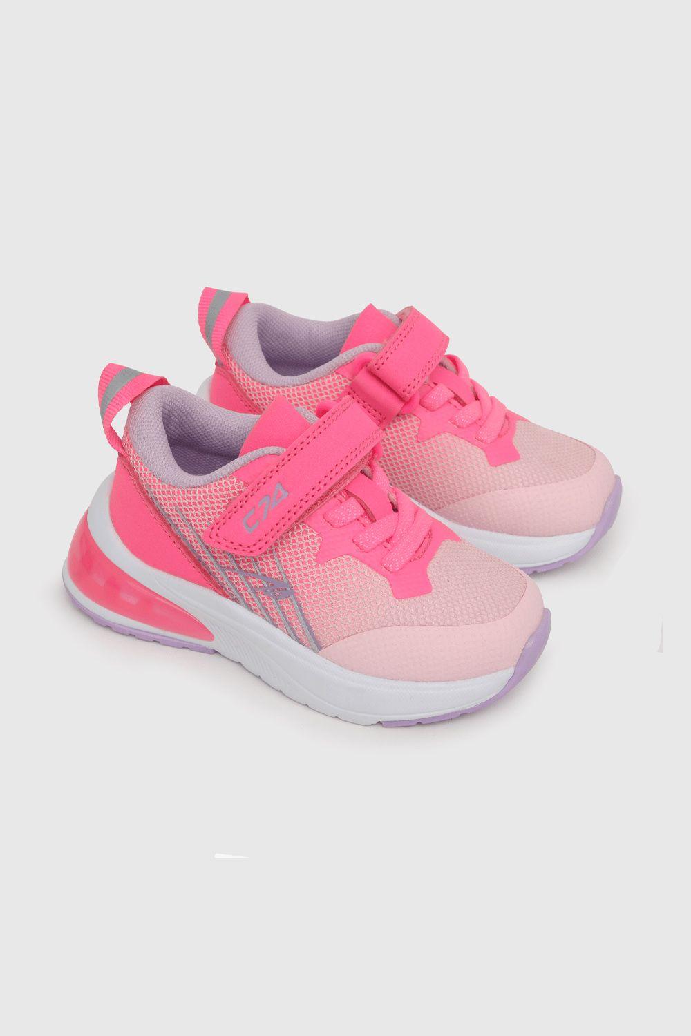 Zapatilla de niña deportiva fucsia (21 a 27)-0