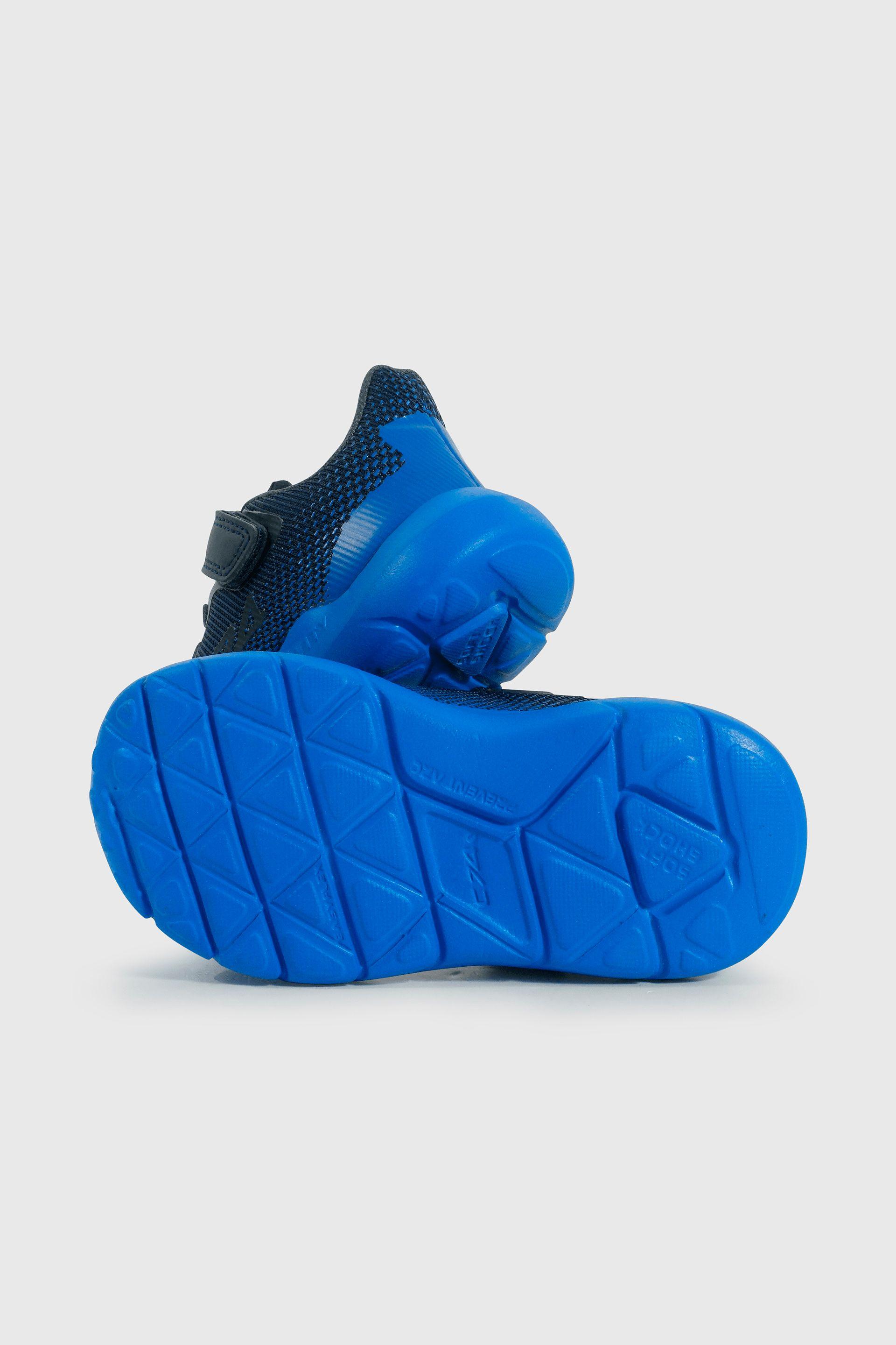 Zapatilla Caminante Sport Running de Niño Azul Velcro y Cordón-2