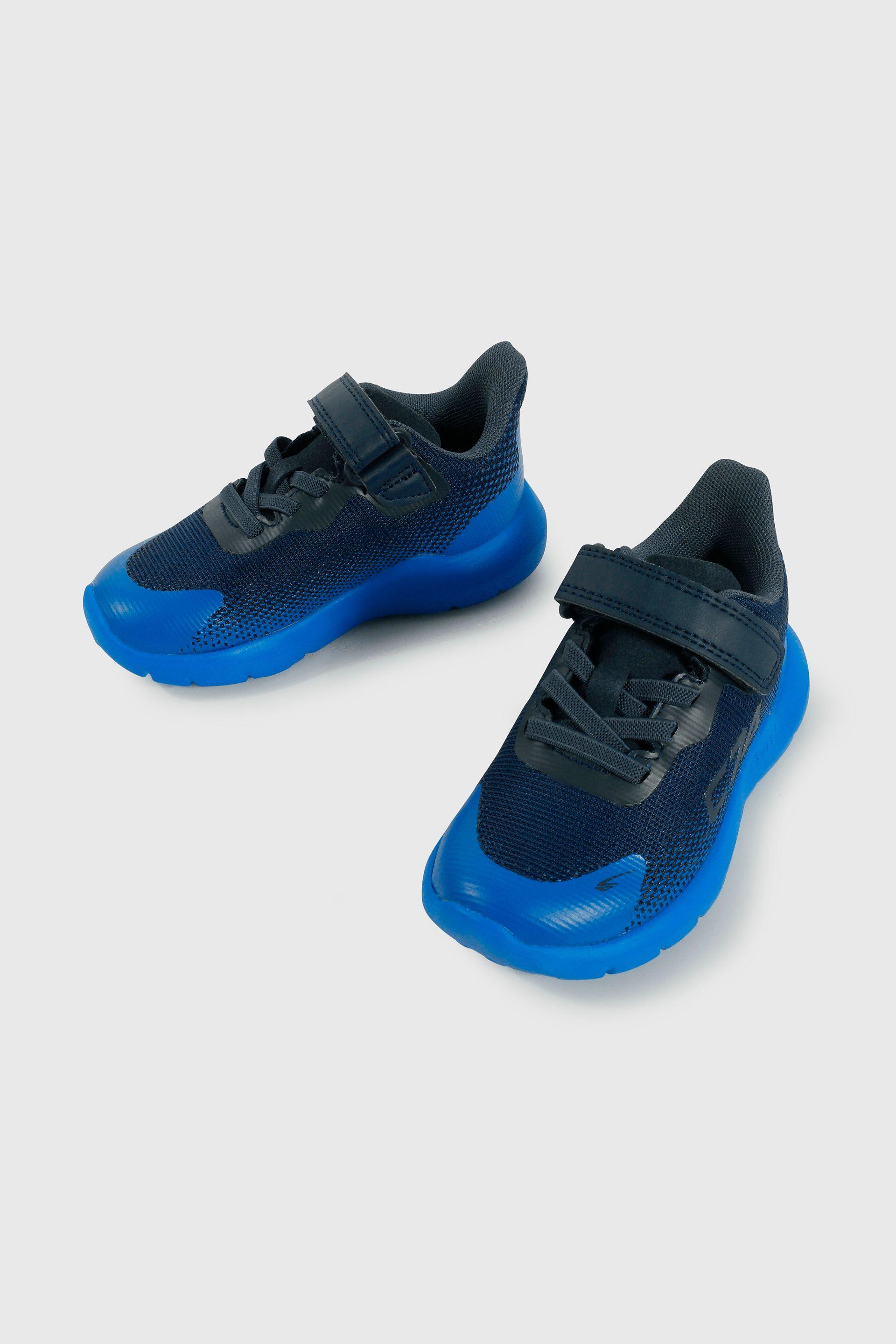 Zapatilla Caminante Sport Running de Niño Azul Velcro y Cordón-3