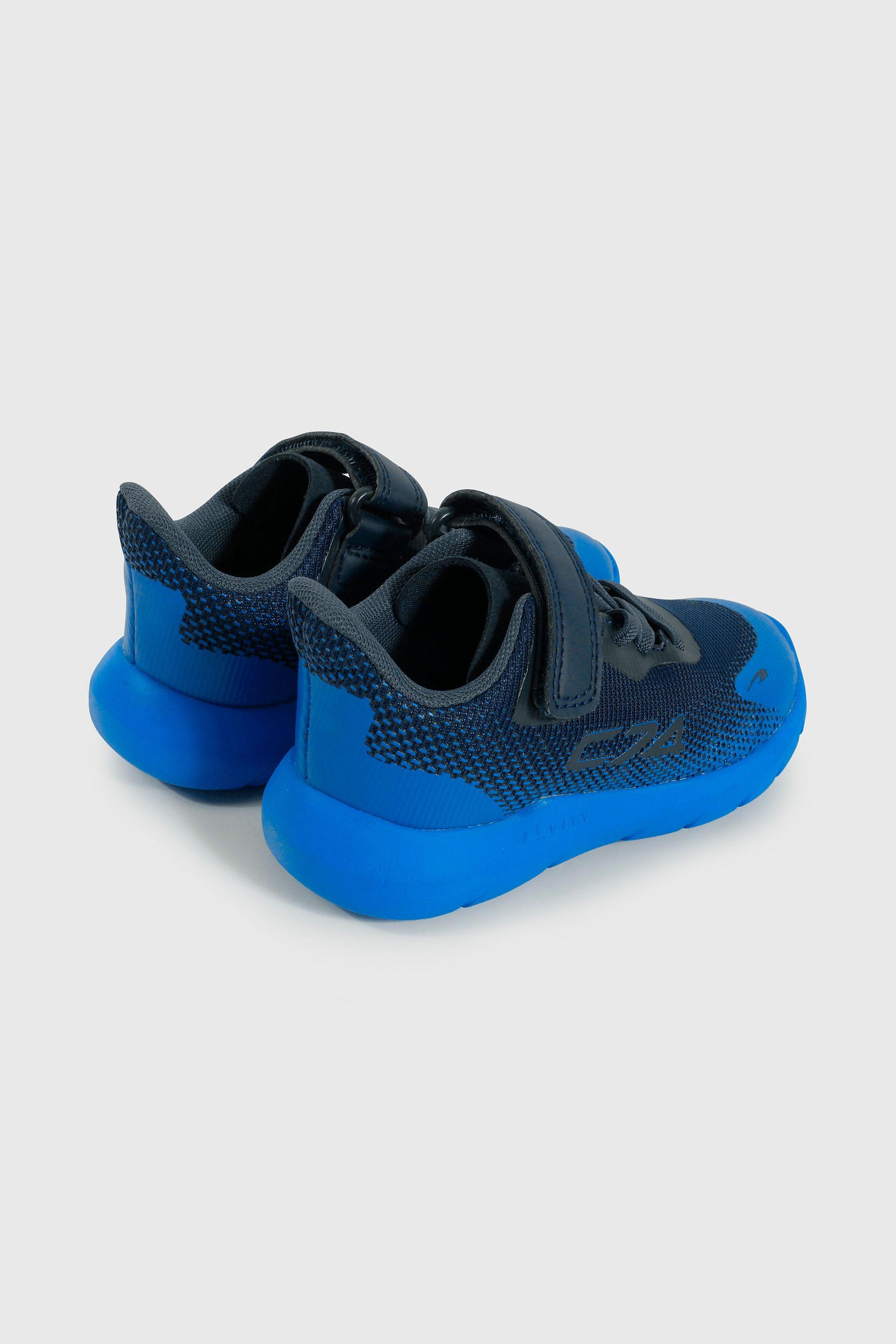 Zapatilla Caminante Sport Running de Niño Azul Velcro y Cordón-4