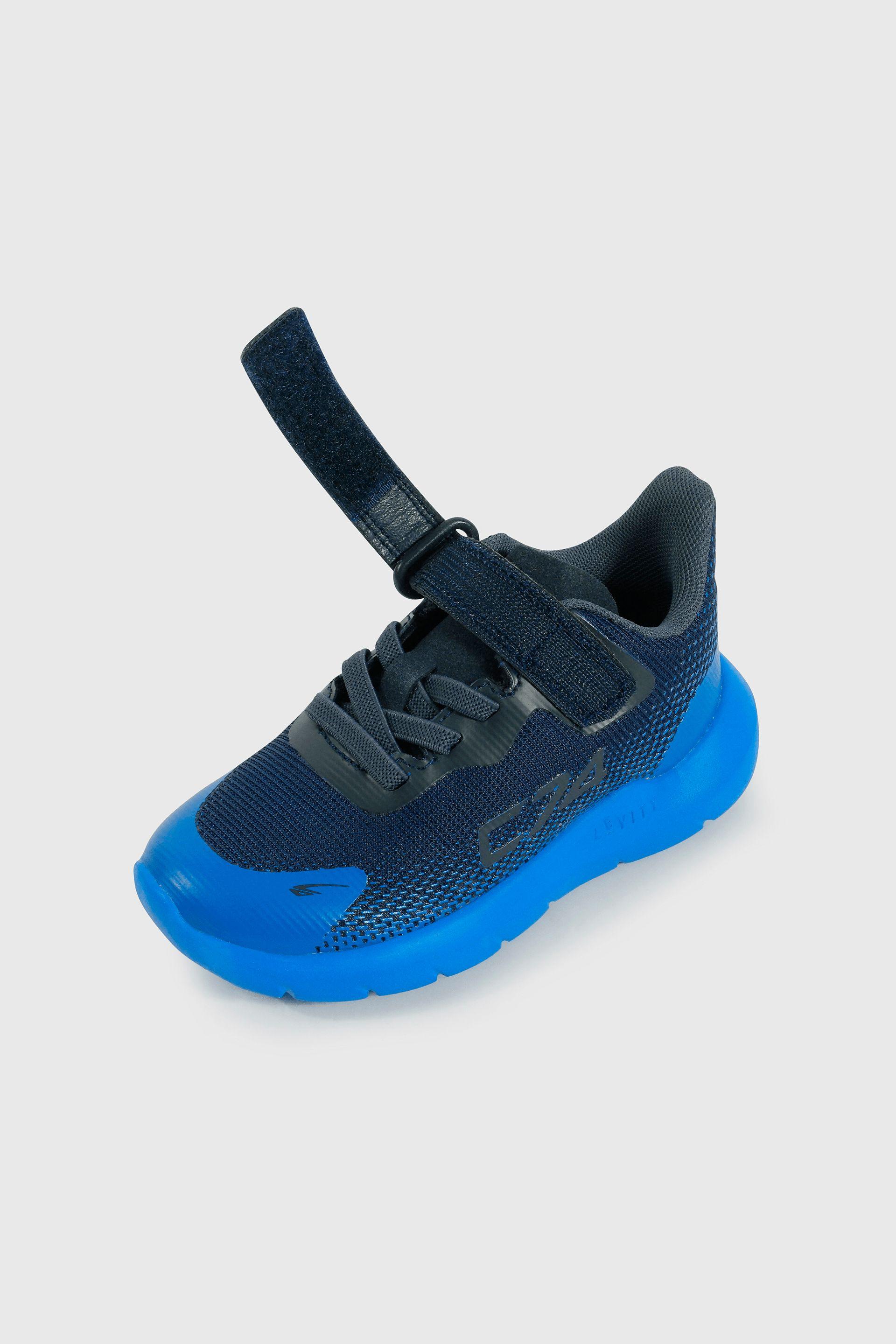 Zapatilla Caminante Sport Running de Niño Azul Velcro y Cordón-5