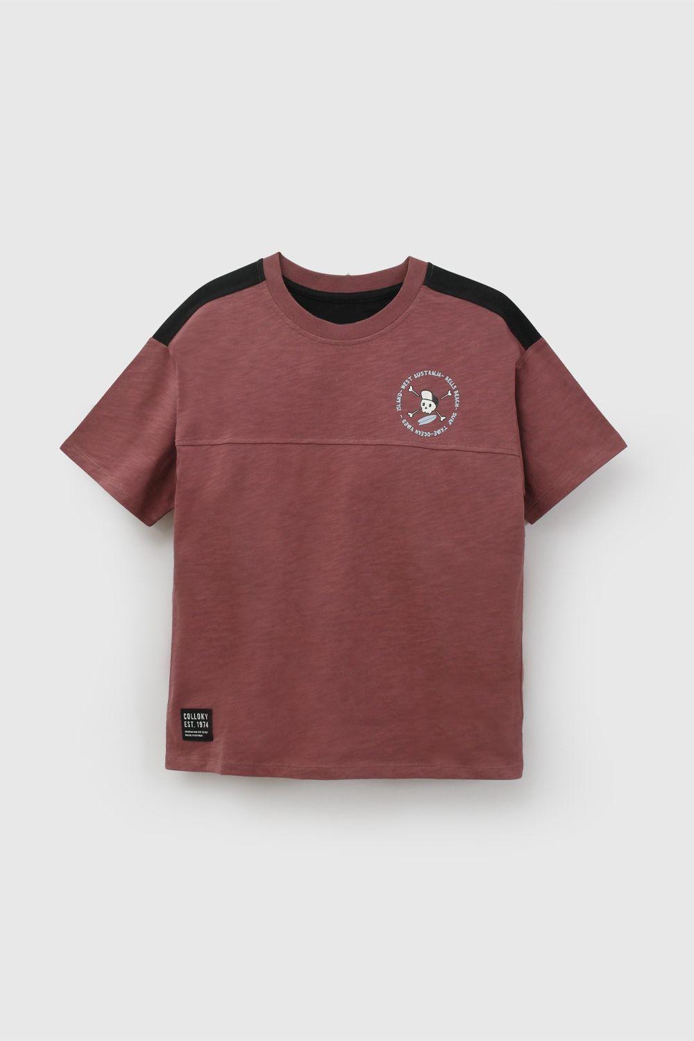 Polera Rojo Niño 7522 Colloky-0