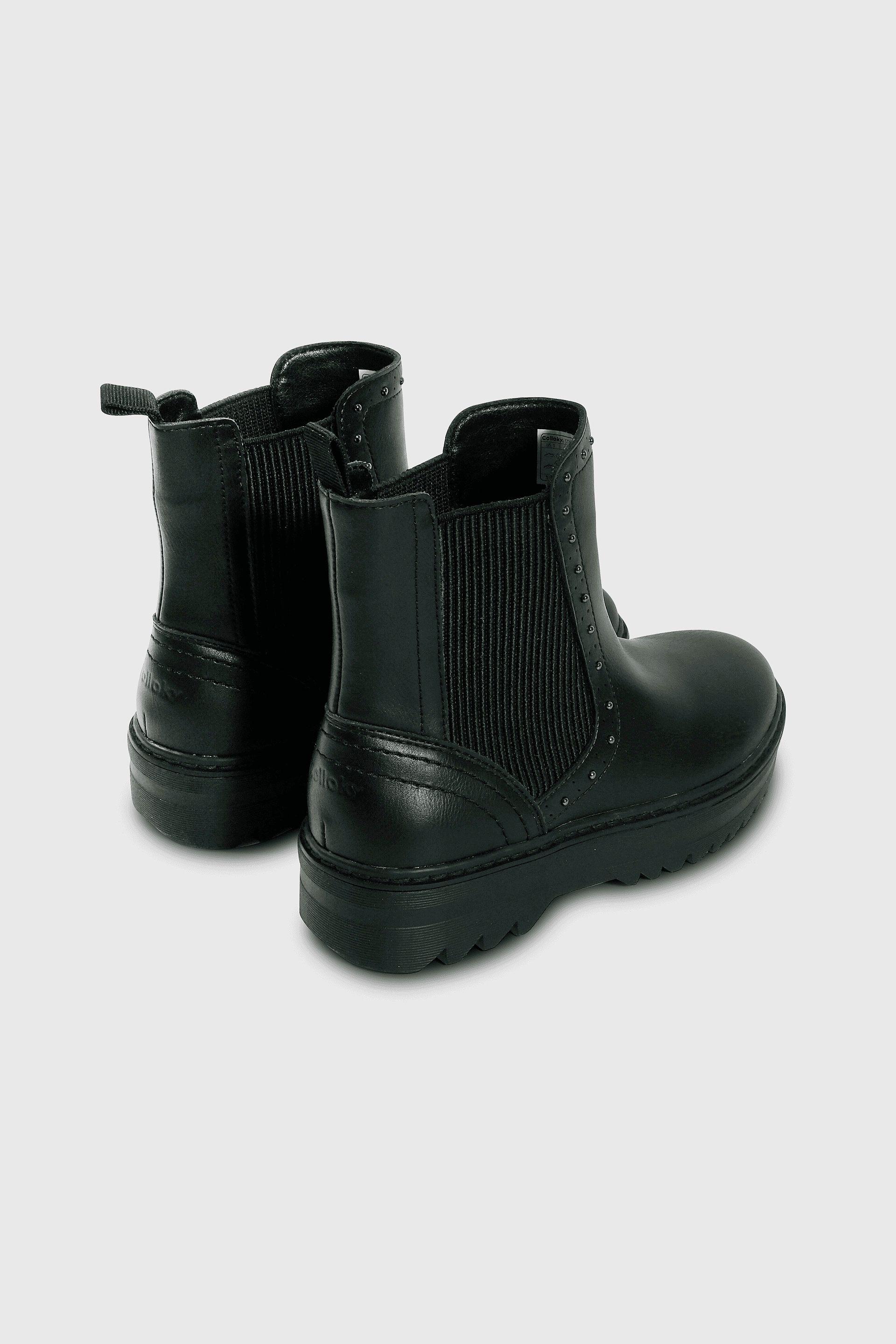 Bootie Colloky sin Cierre de Niña Negro Talla 28 al 38 812-4