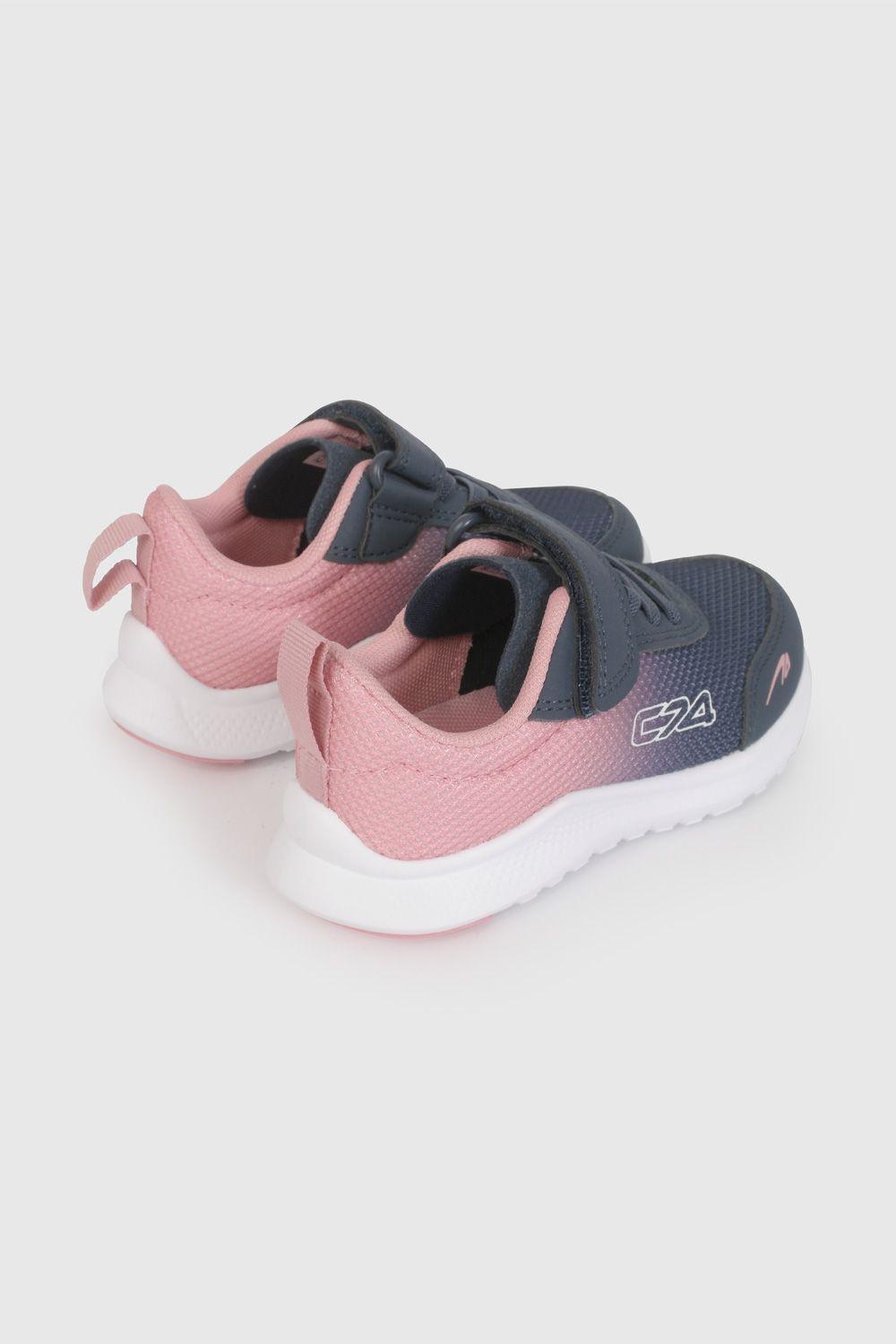 Zapatilla Deportiva Azul y Rosado 48940350V26-4