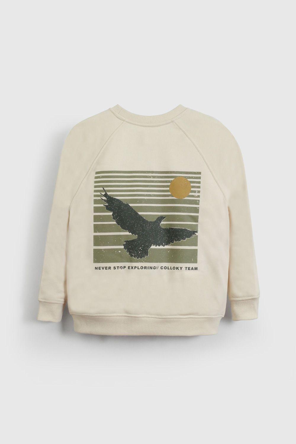 Polerón Beige Estampado De Niño PLPO1975V26-2