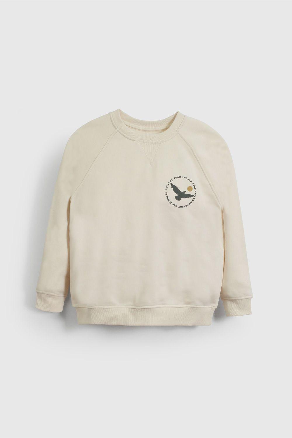 Polerón Beige Estampado De Niño PLPO1975V26-0