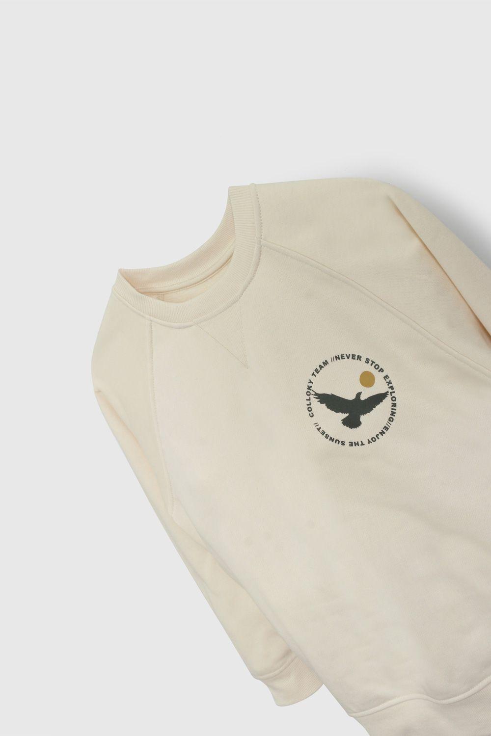 Polerón Beige Estampado De Niño PLPO1975V26-3