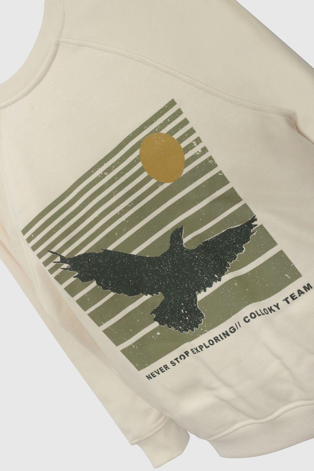 Polerón Beige Estampado De Niño PLPO1975V26-4