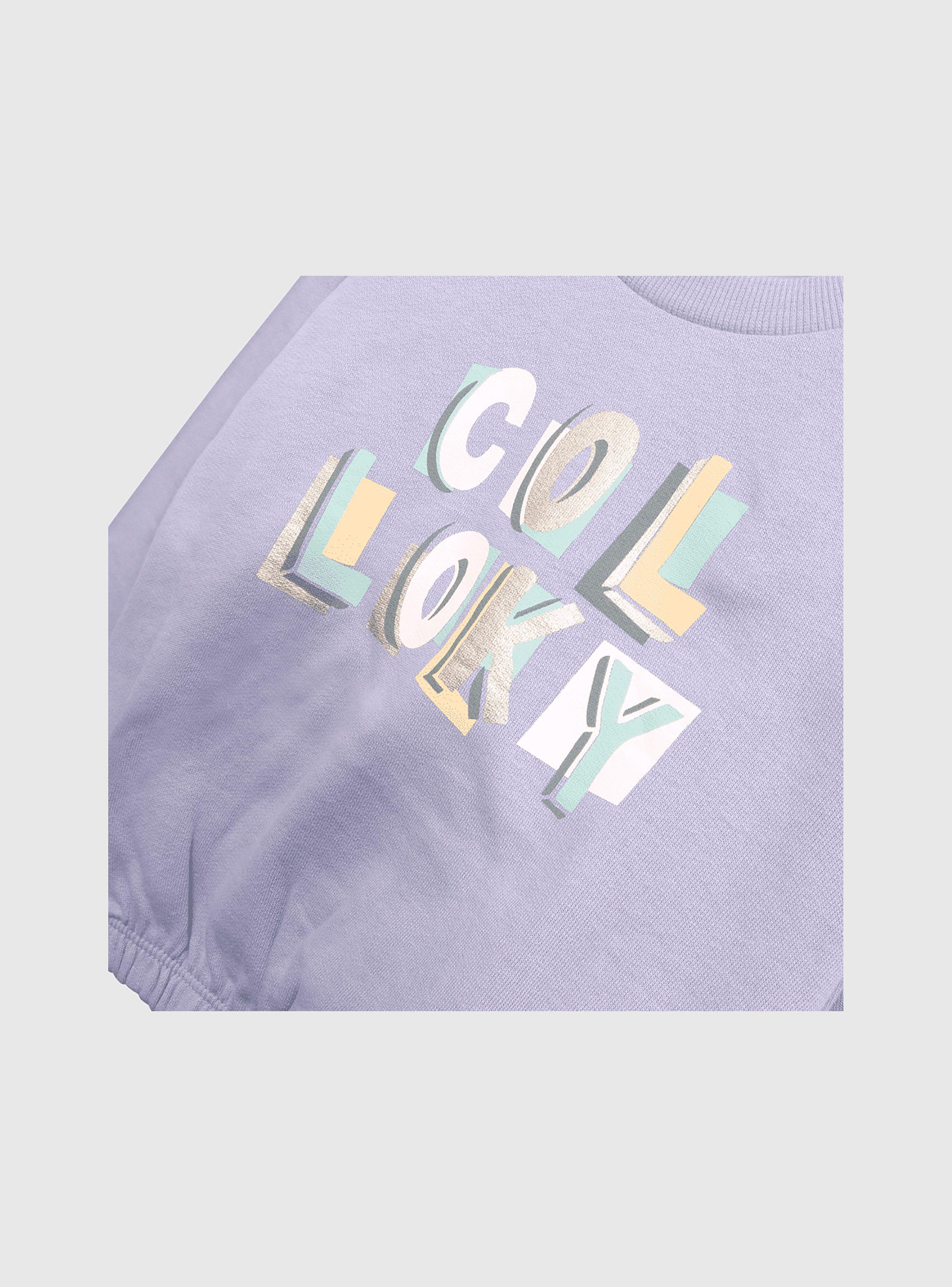 Poleron Niña Morado 49302 Colloky-2