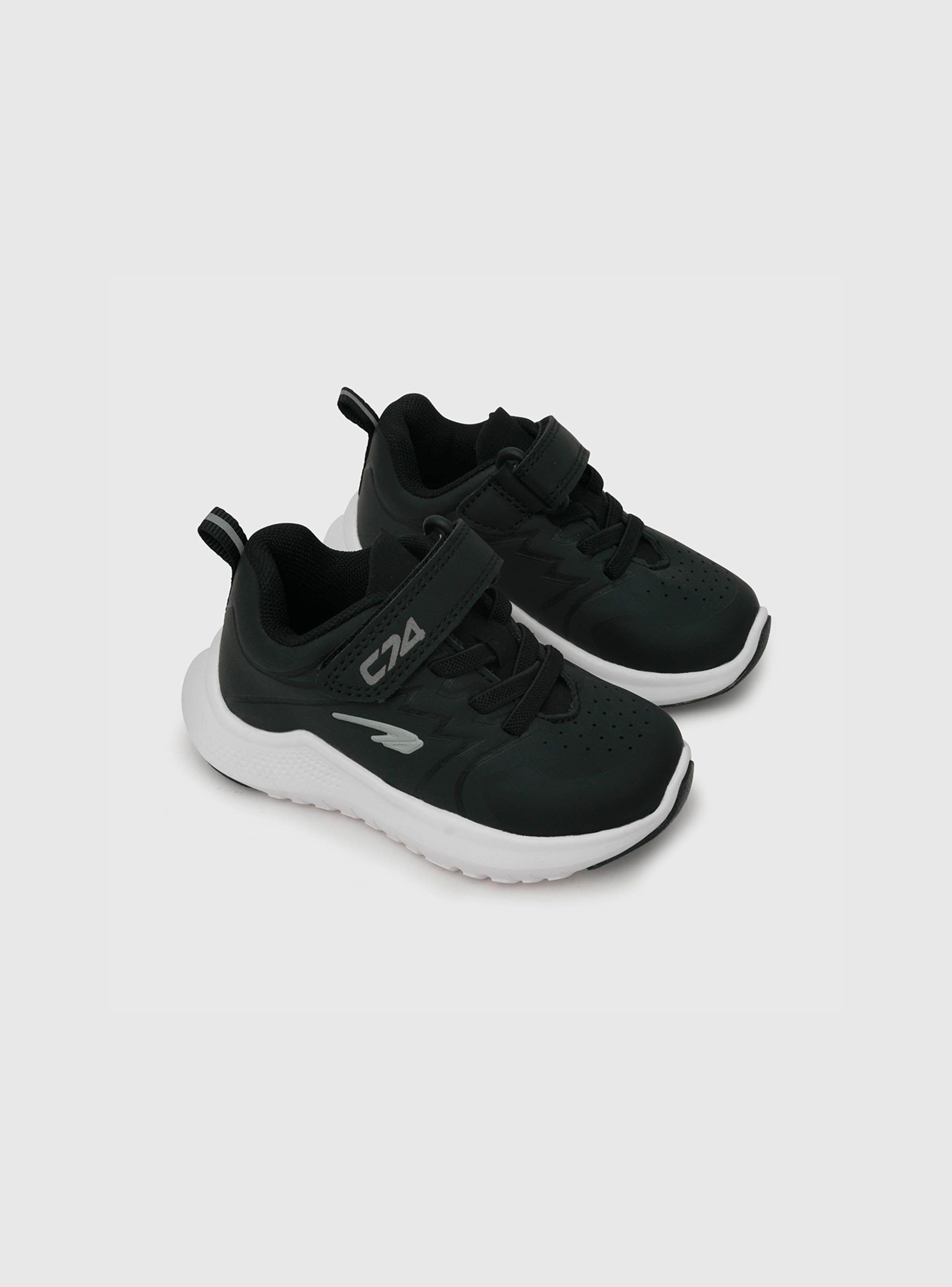 Zapatilla Deportiva Niño Velcro Negro (21 A 27) Colloky-0