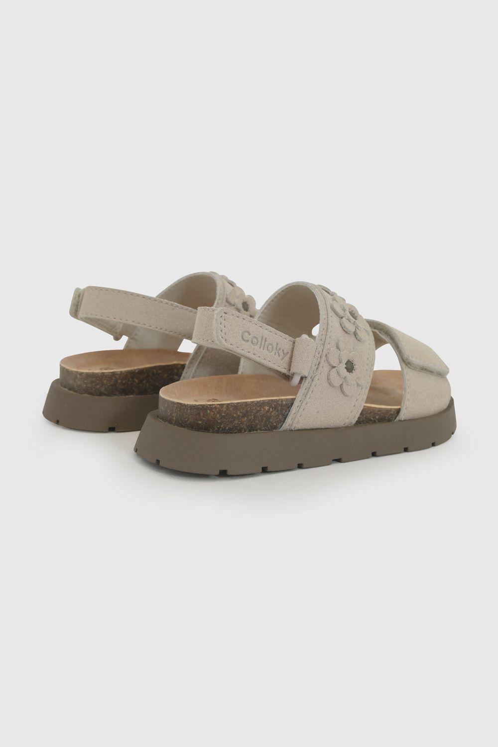 Sandalia Flores Morada Niña 21-27 Colloky-5