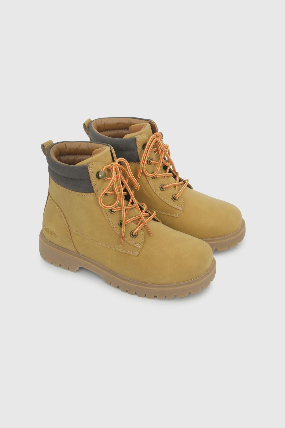 Botin Niño Mostaza 8243 Colloky-0