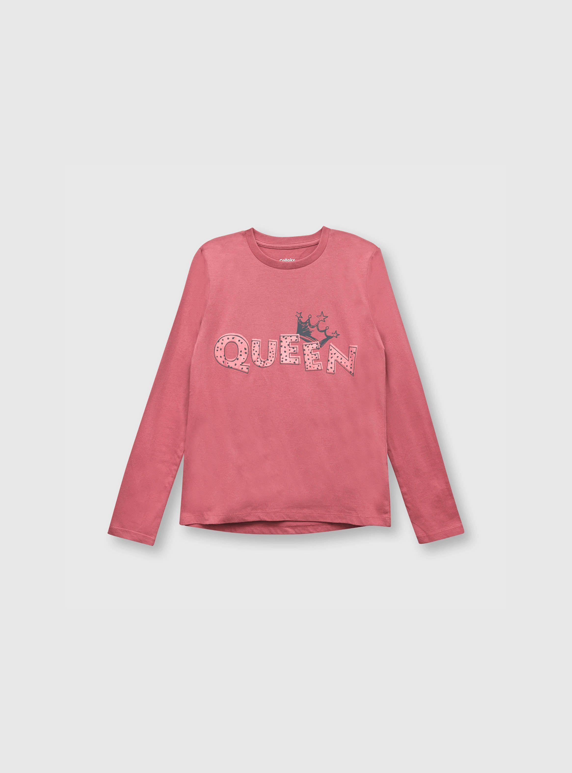 Polera De Niña Queen Rosado (2 A 12 Años) Colloky-0