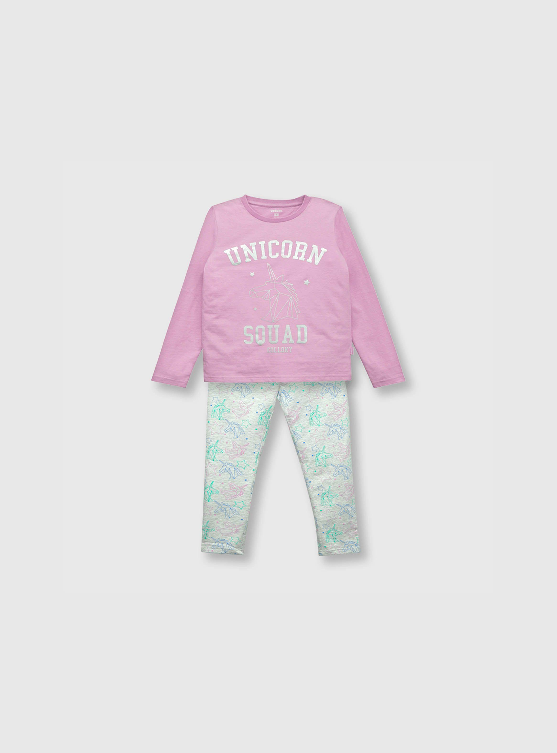 Pijama Niña Lila (2 A 12 Años) Colloky-0