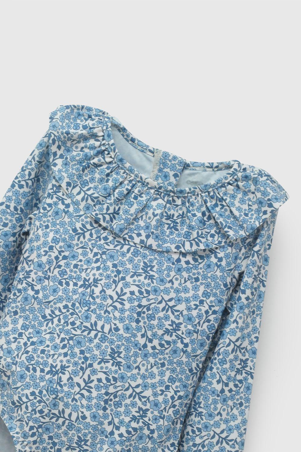 Enterito Playa UV Con Flores De Niña ENLY1498V26-2