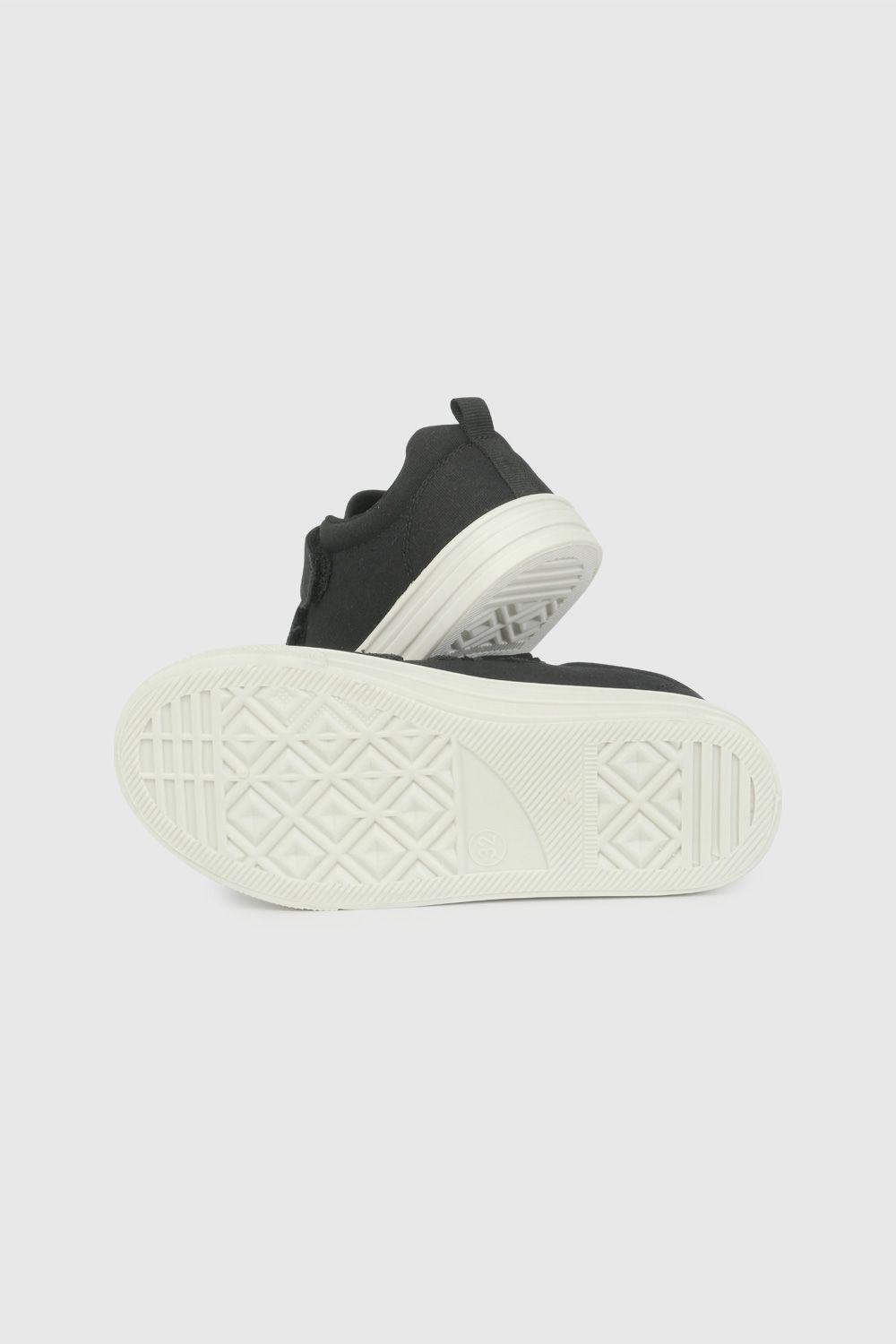 Zapatilla de Lona Negra de Niño talla 28 a 38-2