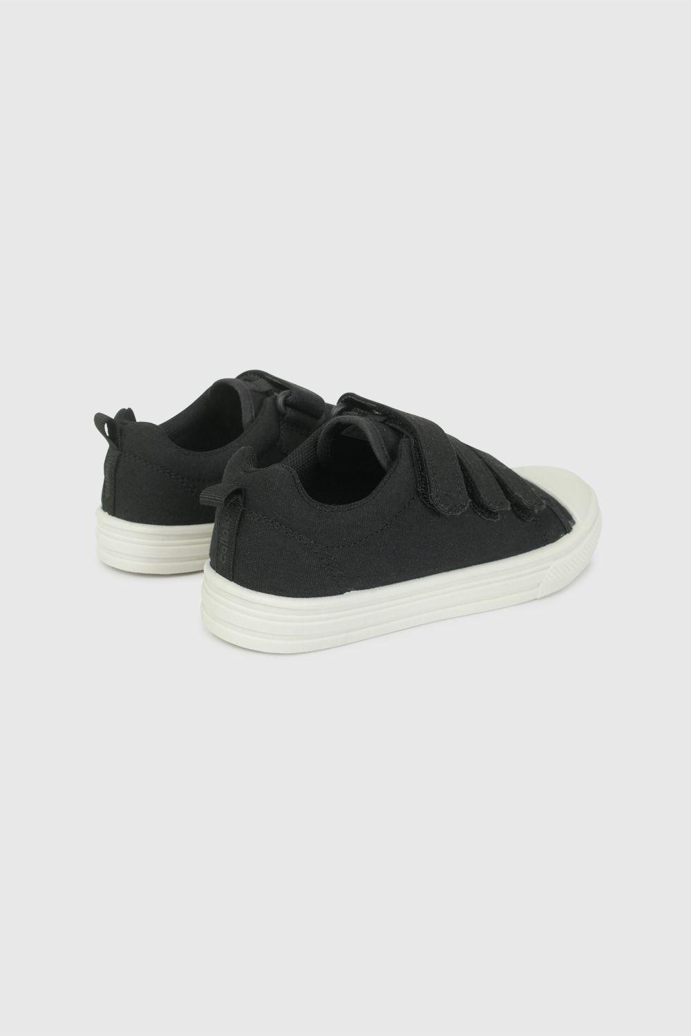 Zapatilla de Lona Negra de Niño talla 28 a 38-4