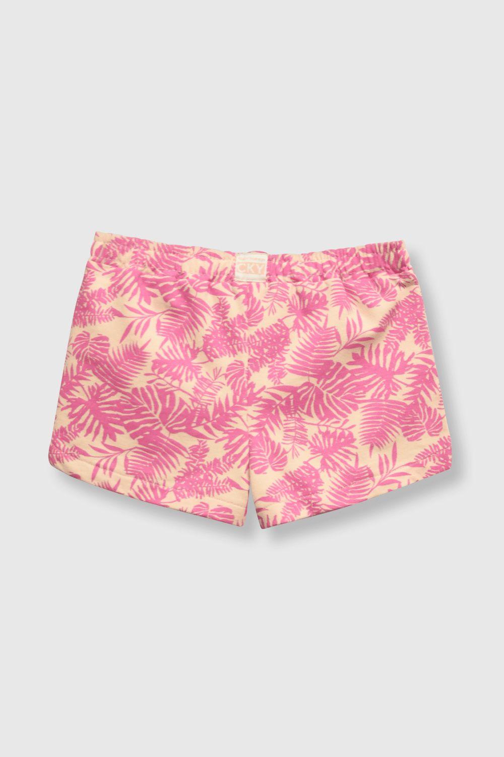 Short de bebé niña tropical damasco (3 a 36 meses)-1