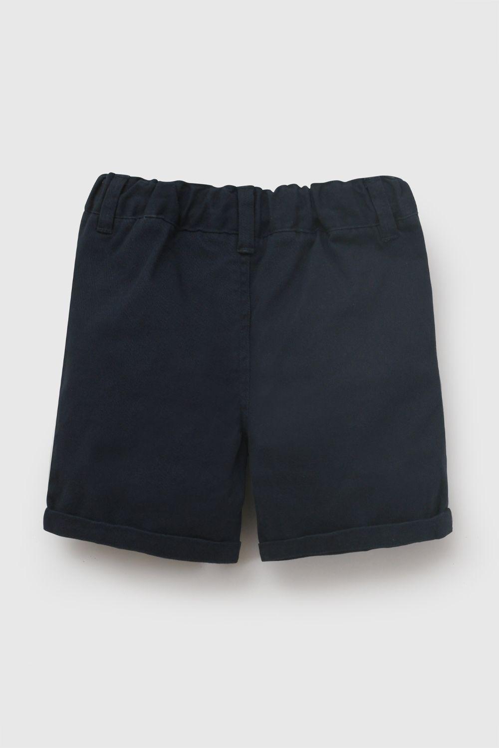 Bermuda Gabardina Azul Marino Niño 6-9M a 4-5A Colloky-2