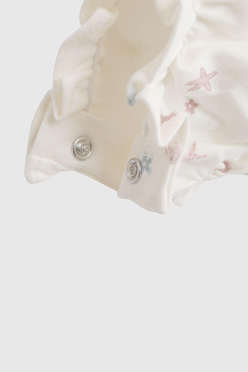 Body navy algodón niña crema 0-3M a 9-12M-3
