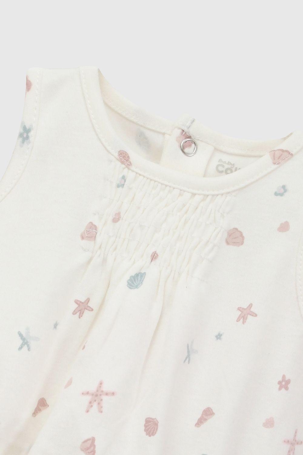 Body navy algodón niña crema 0-3M a 9-12M-4