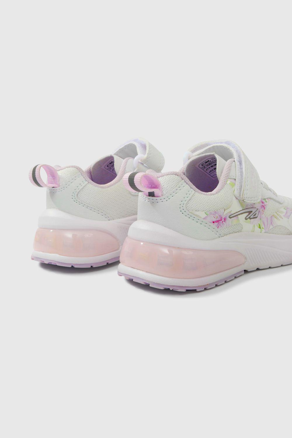 Zapatilla Deportiva Niñas Blanco 50019 Colloky-4