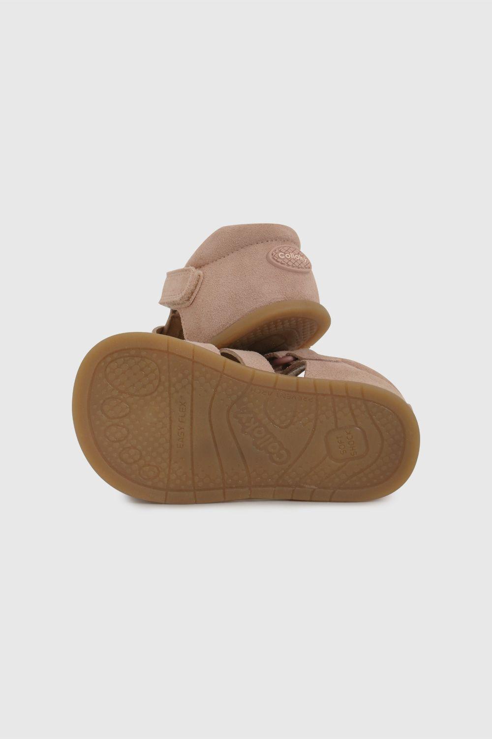 Sandalia Cangrejera  de Cuero Rosado 33100130V26-2