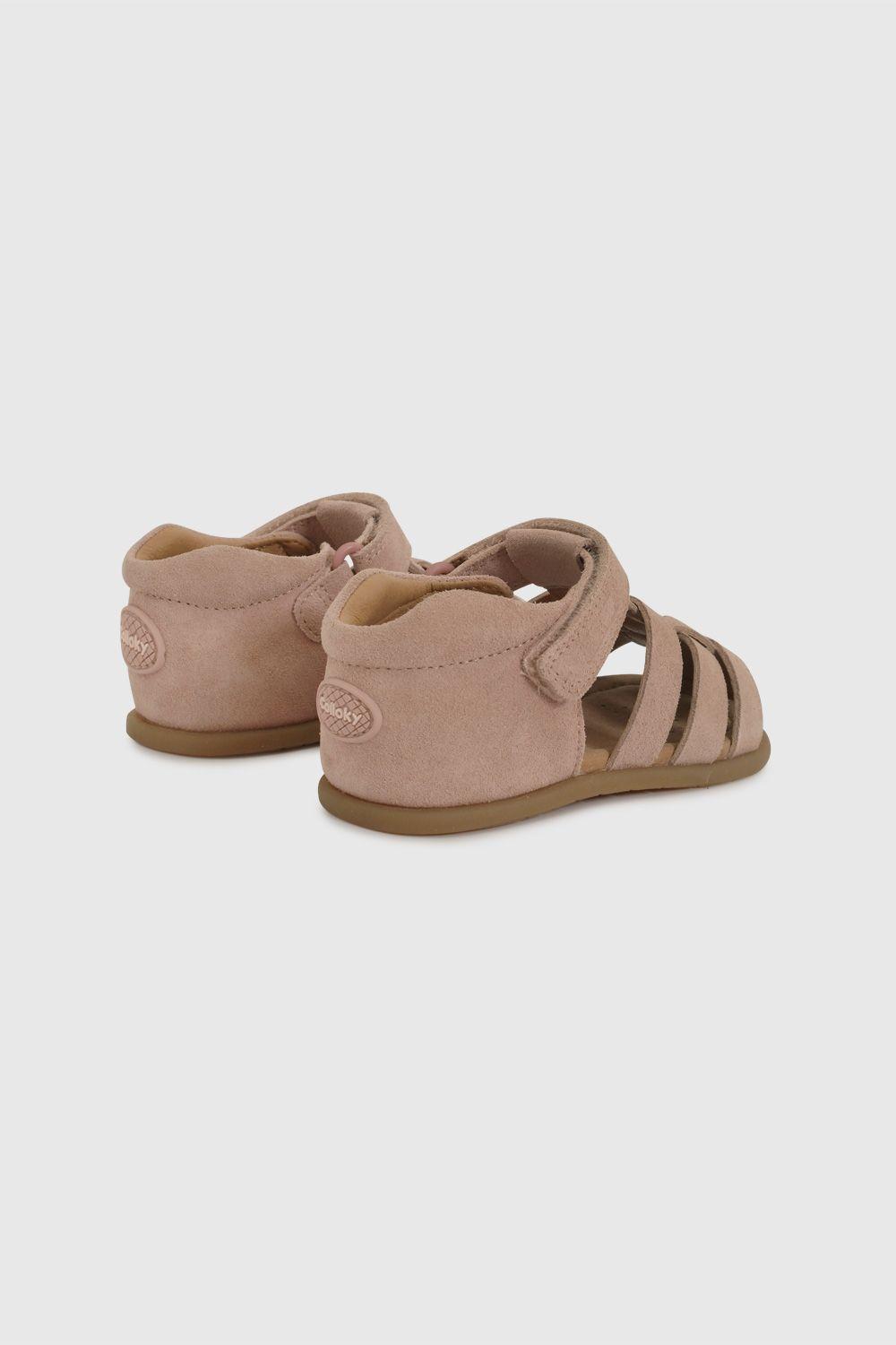 Sandalia Cangrejera  de Cuero Rosado 33100130V26-4