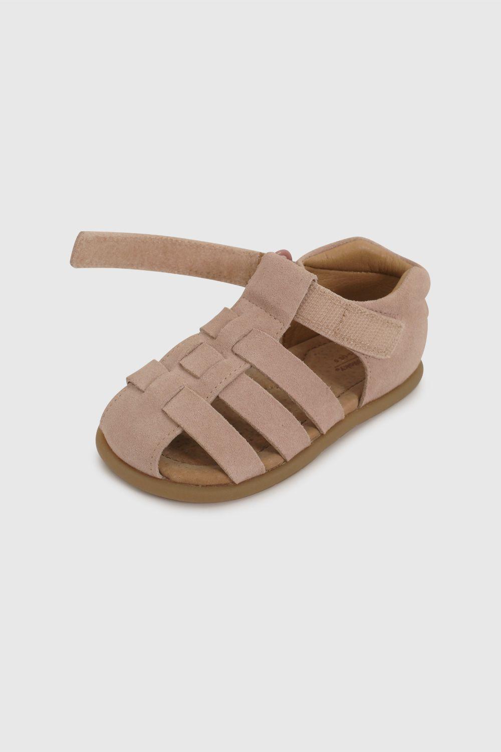 Sandalia Cangrejera  de Cuero Rosado 33100130V26-5