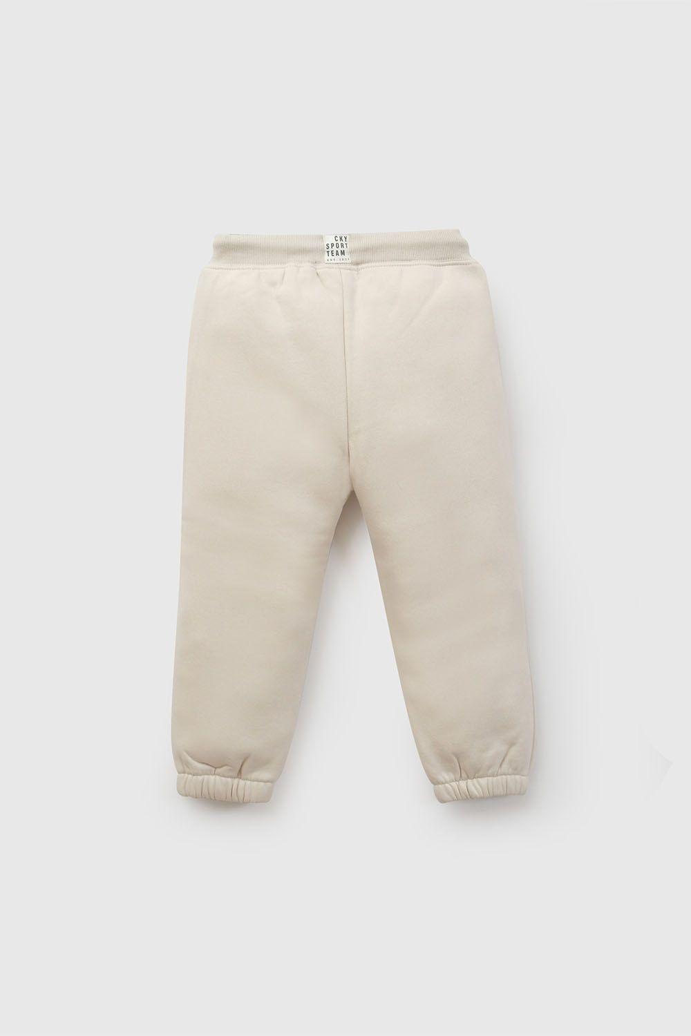 Pantalón Buzo Niño Beige 8020 Colloky-1