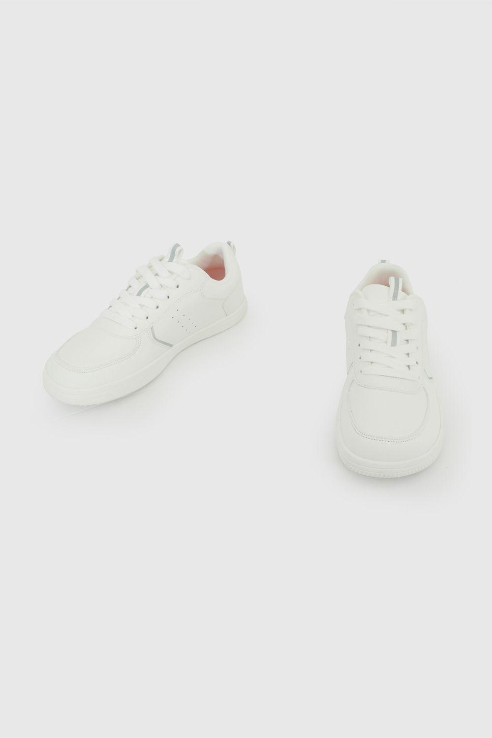 Zapatilla Escolar Blanca 7287 Colloky-5