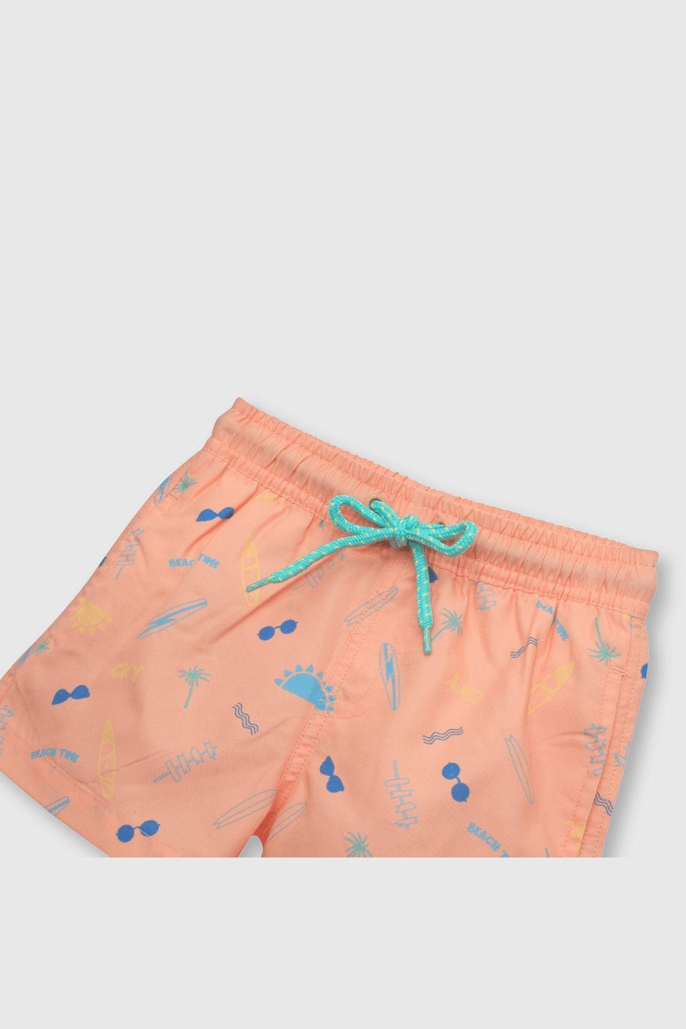 Traje de baño de bebé niño playa salmon (3 a 36 meses)-2
