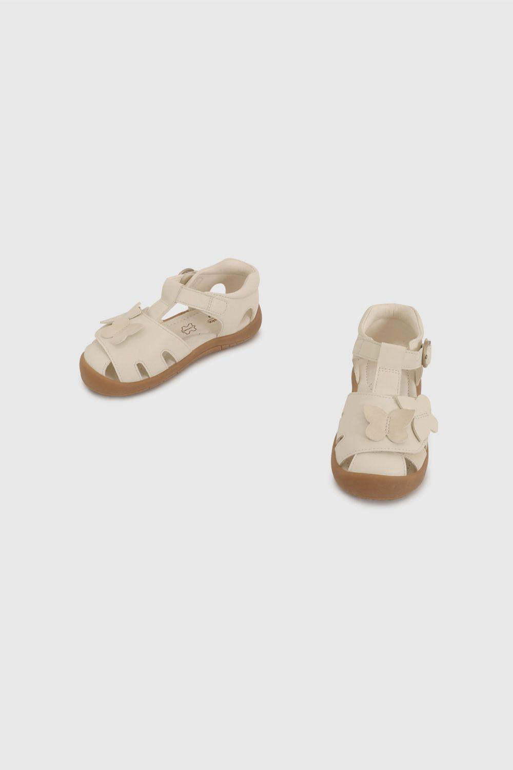 Sandalia Blanca con Aplicación de Mariposa 43020209V26-3