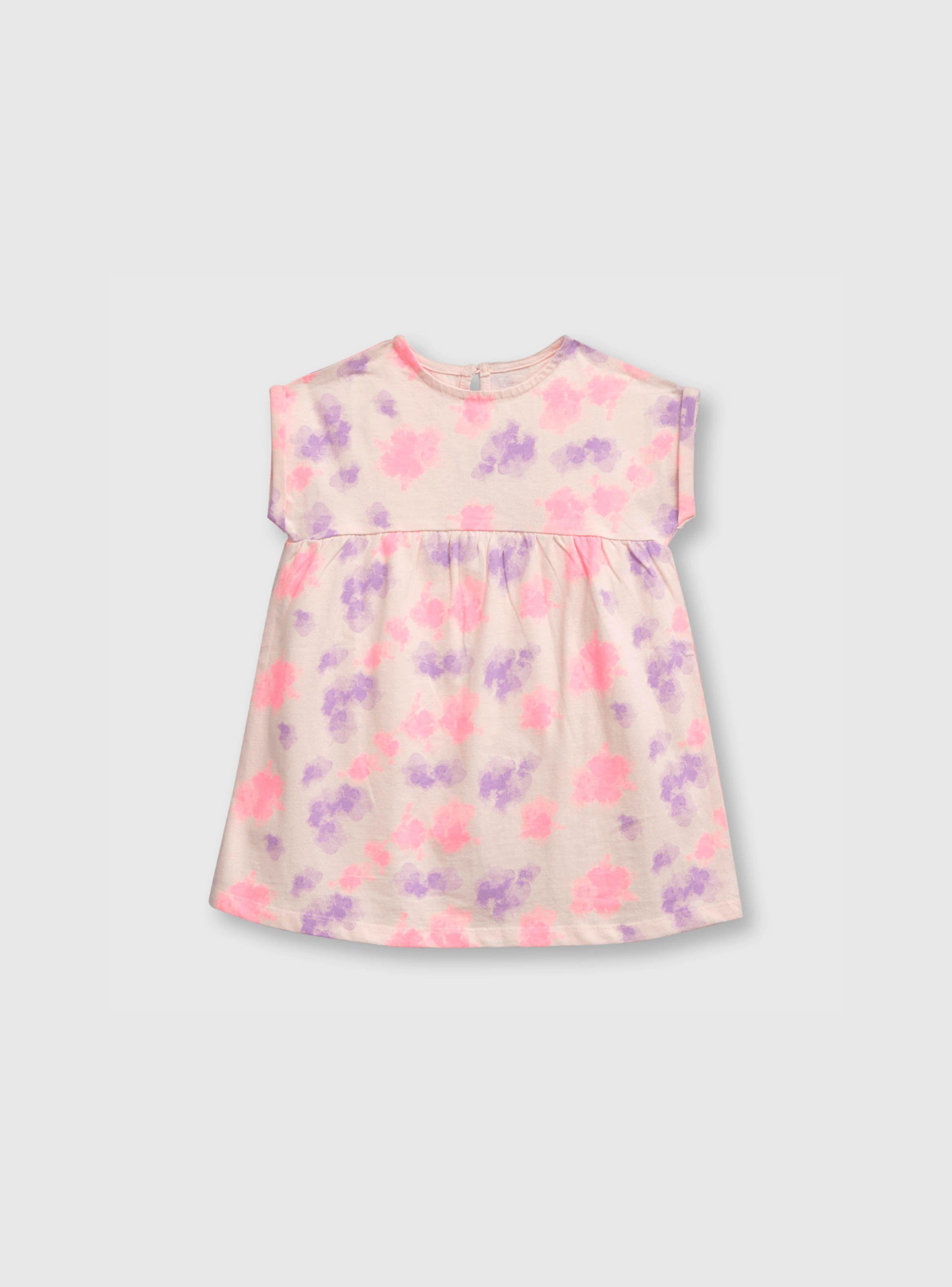 Vestido De Bebe Niña Rosado (3 A 36 Meses) Colloky-0